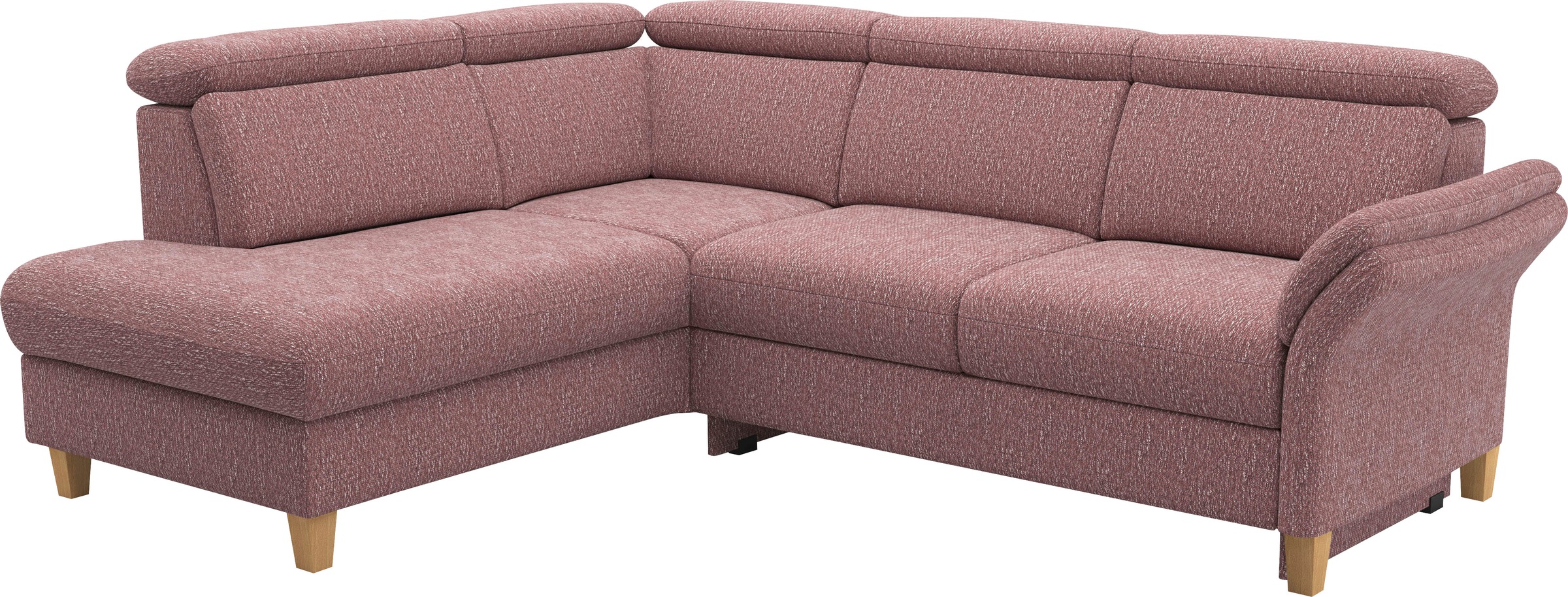 Thumbnail - Home affaire Ecksofa "Glendale, L-Form" inkl. Kopfteilverstellung, wahlweise mit Vorziehsitz und Bettkasten