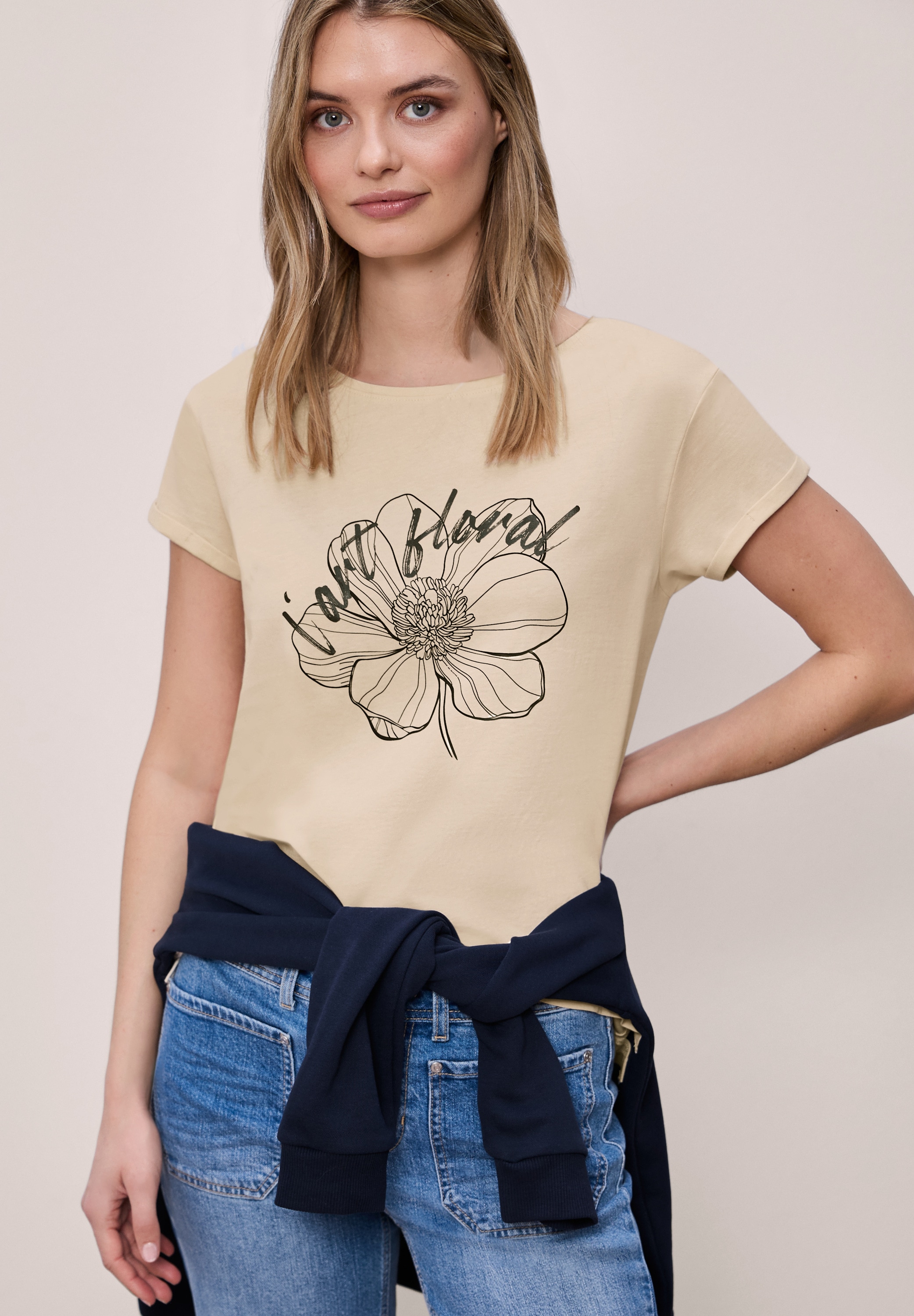 STREET ONE Print-Shirt aus reiner Baumwolle