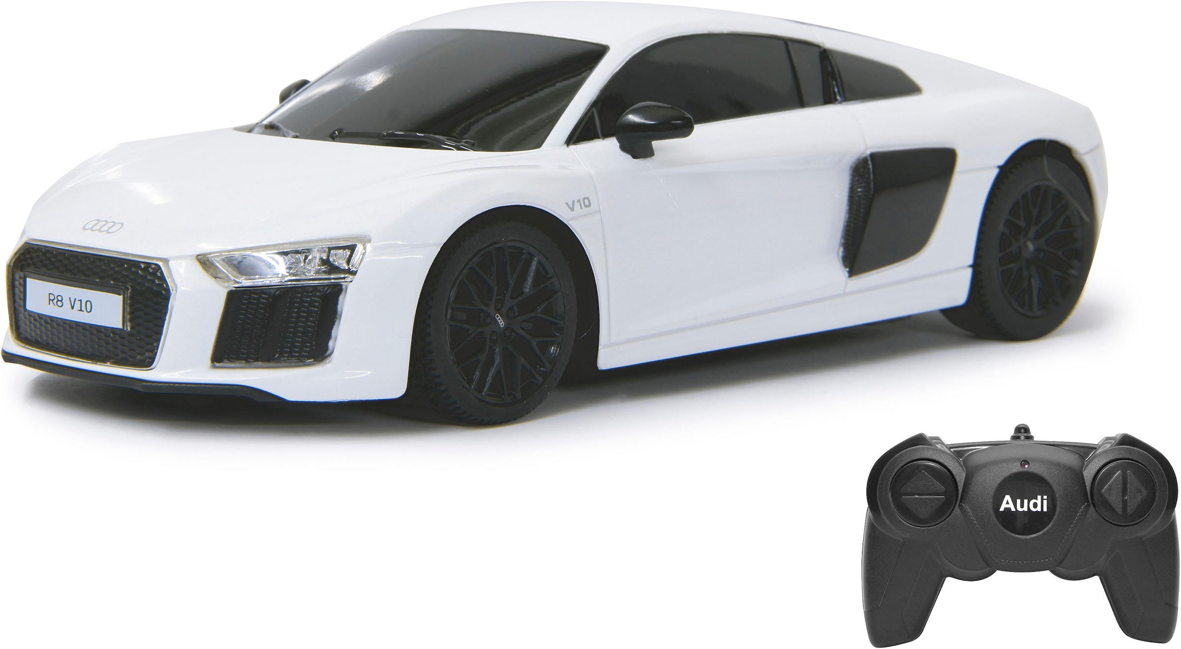 Jamara RC-Auto »Deluxe Cars, Audi R8 2015, 1:24, weiss 2,4GHz«
