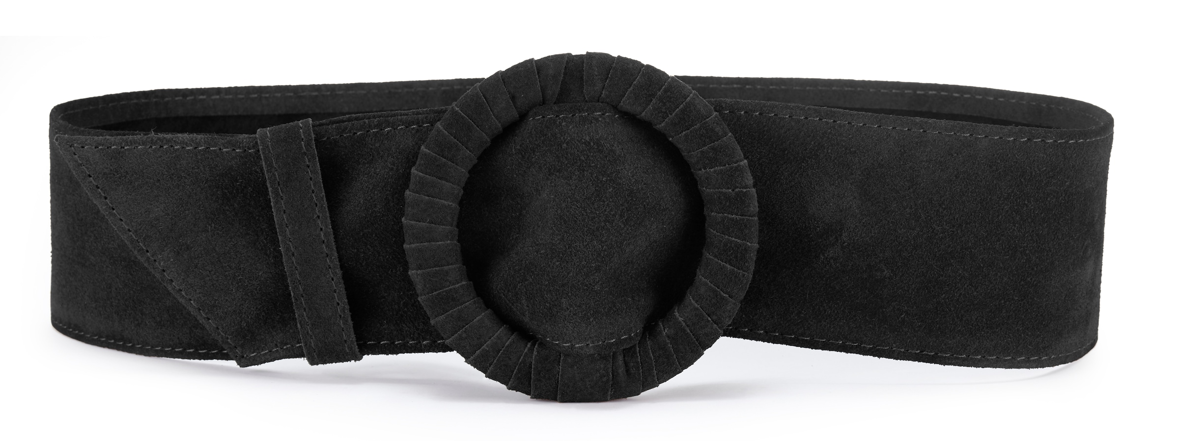 LASCANA Taillengürtel "Ledergürtel, Gürtel für Kleid & Overall, Bauchgürtel" aus hochwertigem Veloursleder, mit Shaping-Effekt