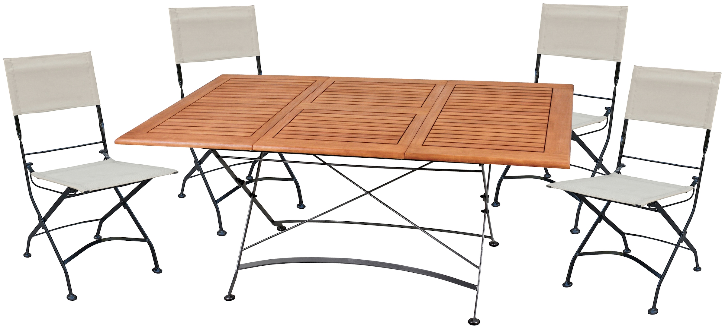 Garden Pleasure Garten-Essgruppe "TRIEST" 5 Stk. tlg. mit leicht ausziehbar günstig online kaufen