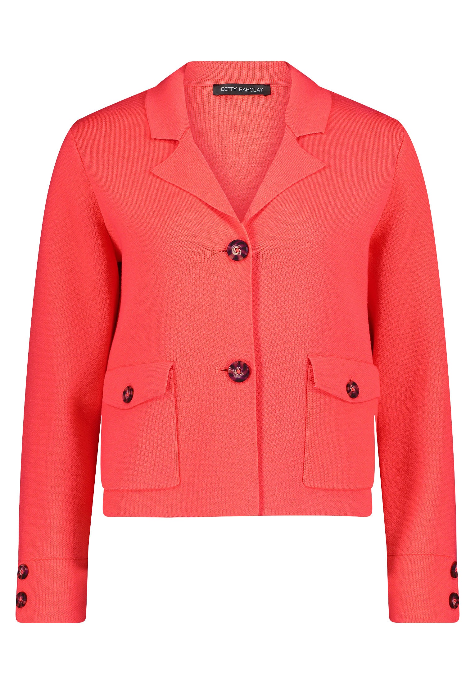 Betty Barclay Strickjacke »Betty Barclay Strickblazer mit aufgesetzten Taschen«, Knöpfe