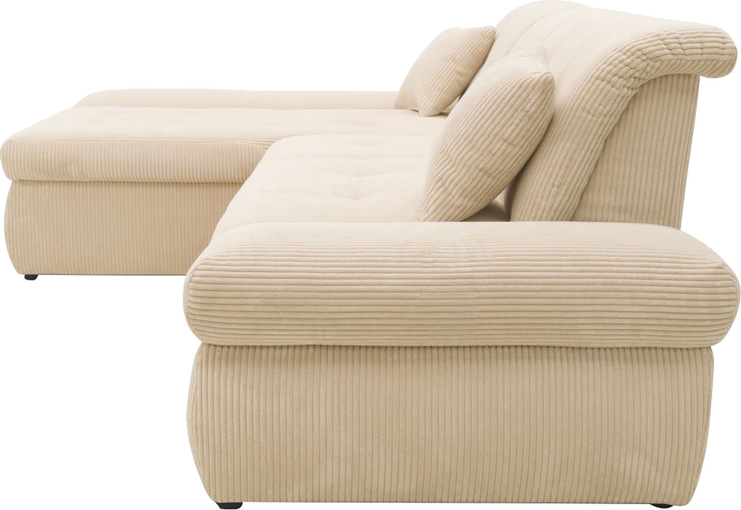 DOMO collection Ecksofa »Moric B/T/H 300/172/80 cm, auch in Cord, L-Form«, XXL-Format, wahlweise auch mit Bettfunktion und Armverstellung