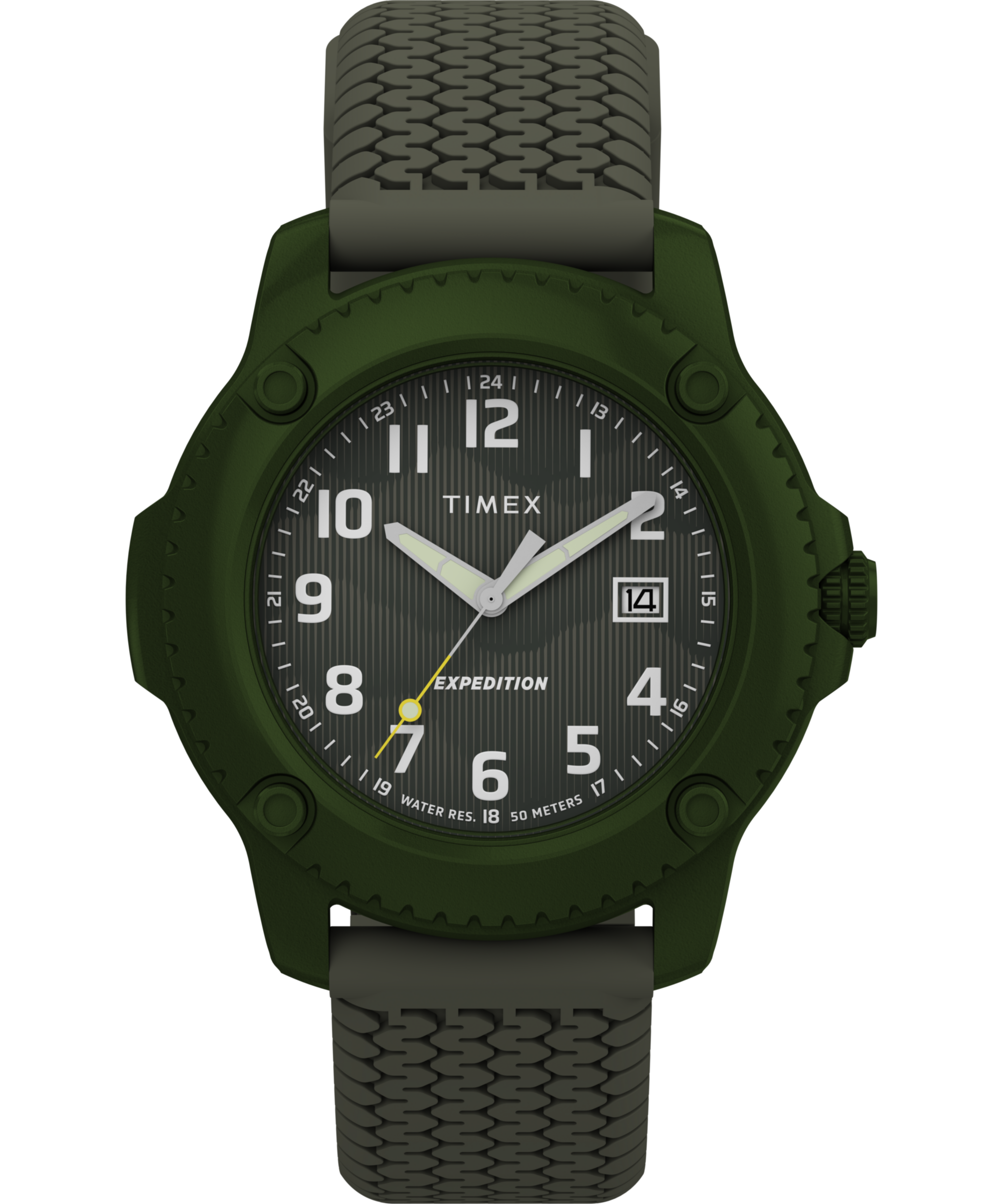 Timex Quarzuhr »TIMBERLINE« Armbanduhr, Herrenuhr, Silikonarmband, Datum, Leuchtzeiger