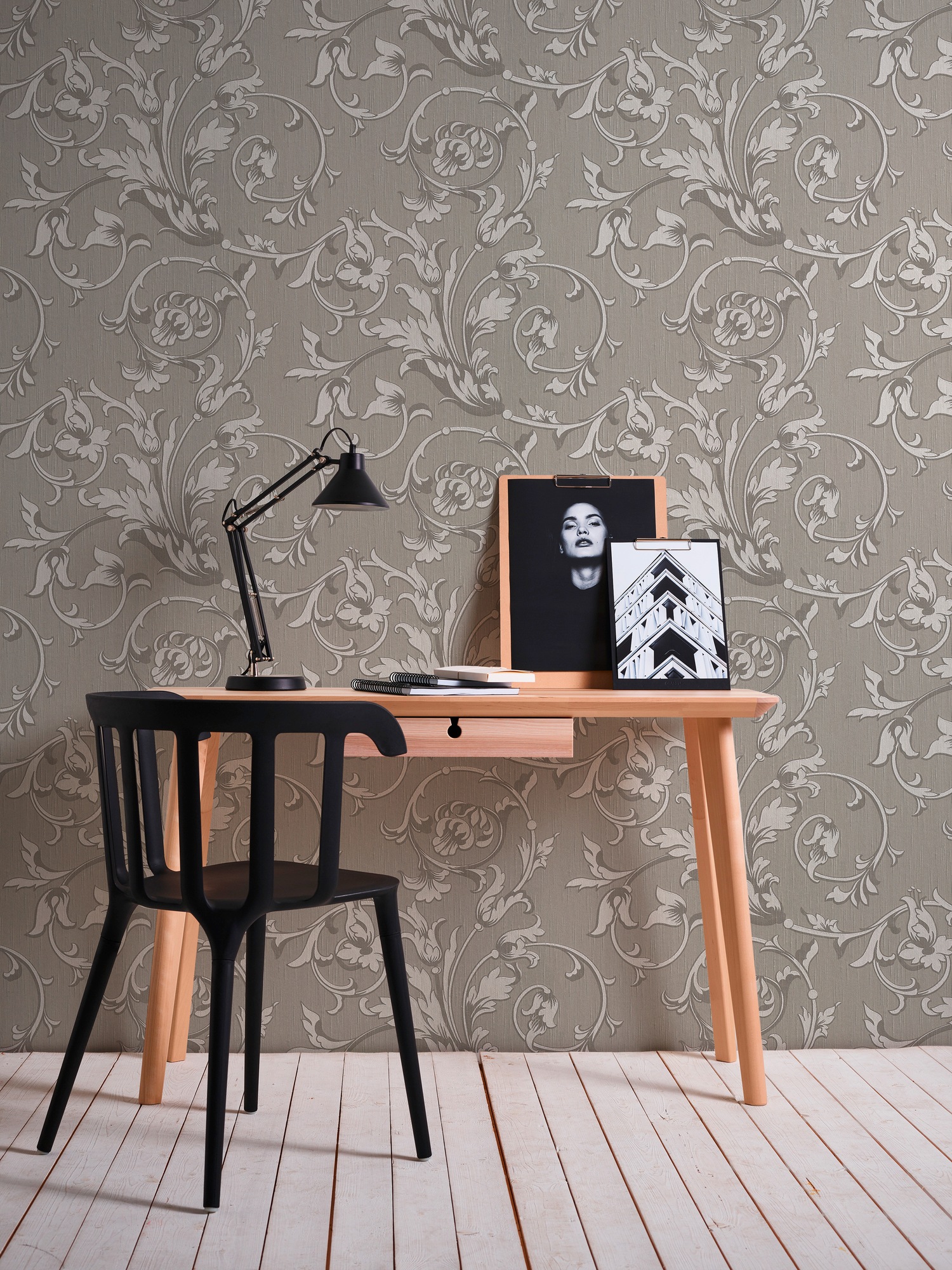 Architects Paper Textiltapete »Tessuto«, Barock-floral-gemustert, Blumen-Tapete Floral Tapeten Wohnzimmer Schlafzimmer Küche Flur Design