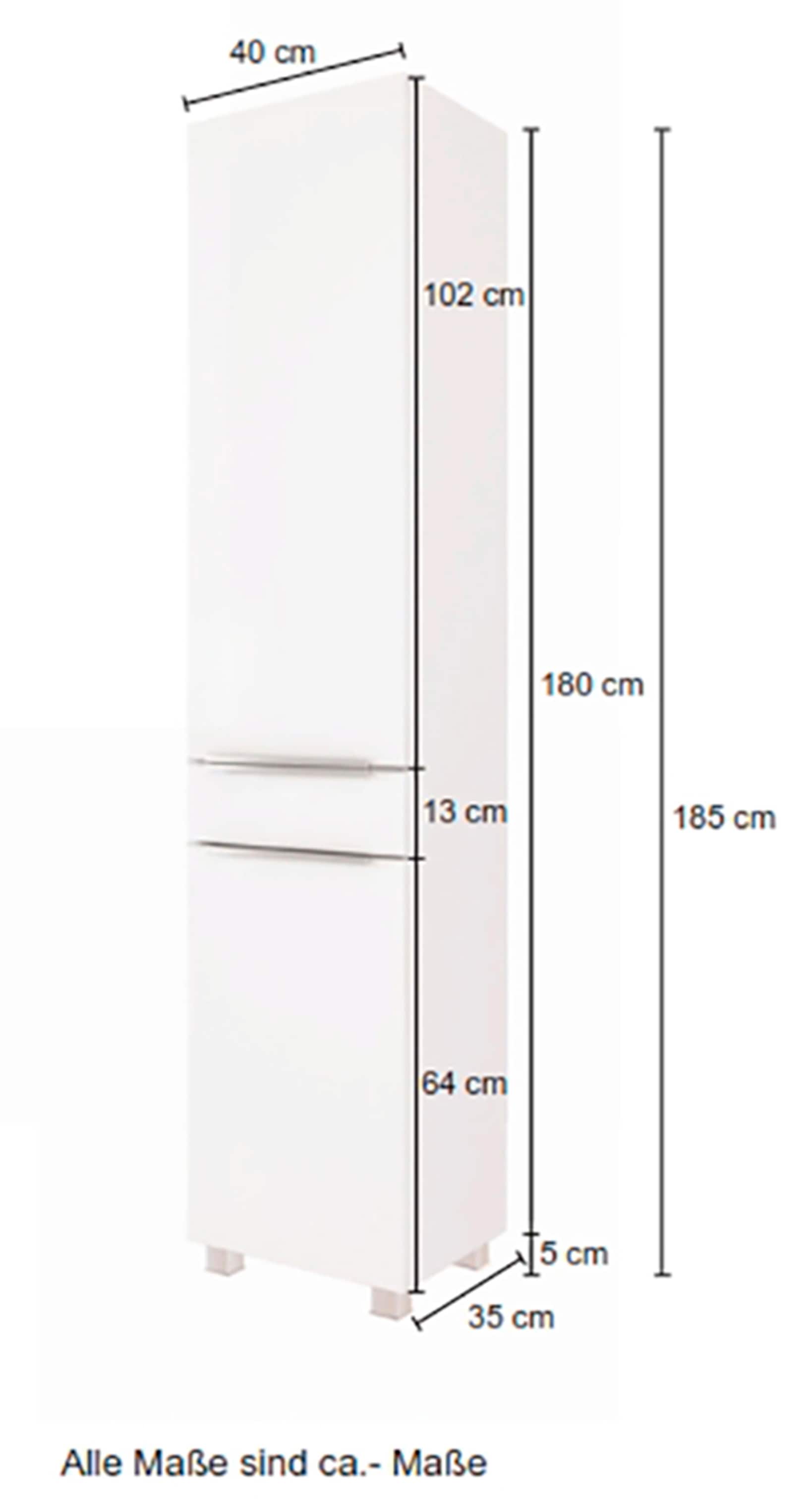 Seitenschrank | MÖBEL 40 cm, BAUR »Matera«, hochwertige Softclose-Funktion bestellen matte und Breite HELD MDF- Fronten