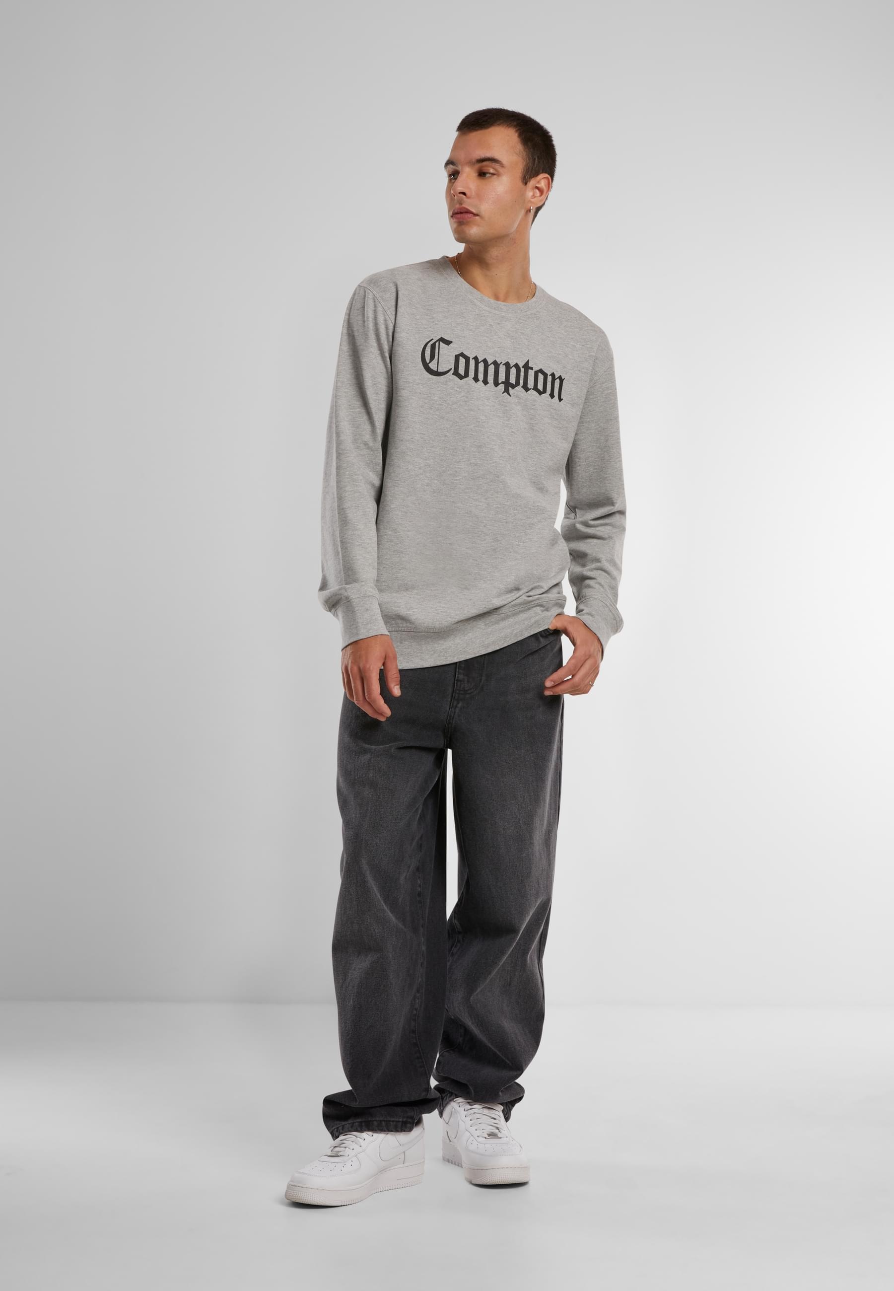 MisterTee Rundhalspullover »MisterTee Herren Compton Crewneck«, (1 tlg.)