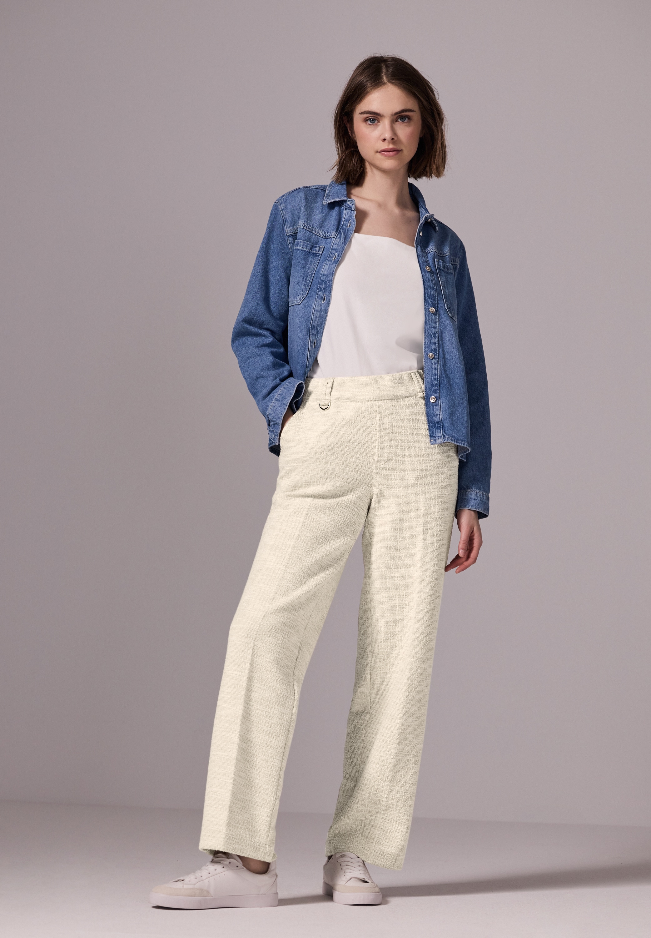 STREET ONE STUDIO Stoffhose, Middle Waist