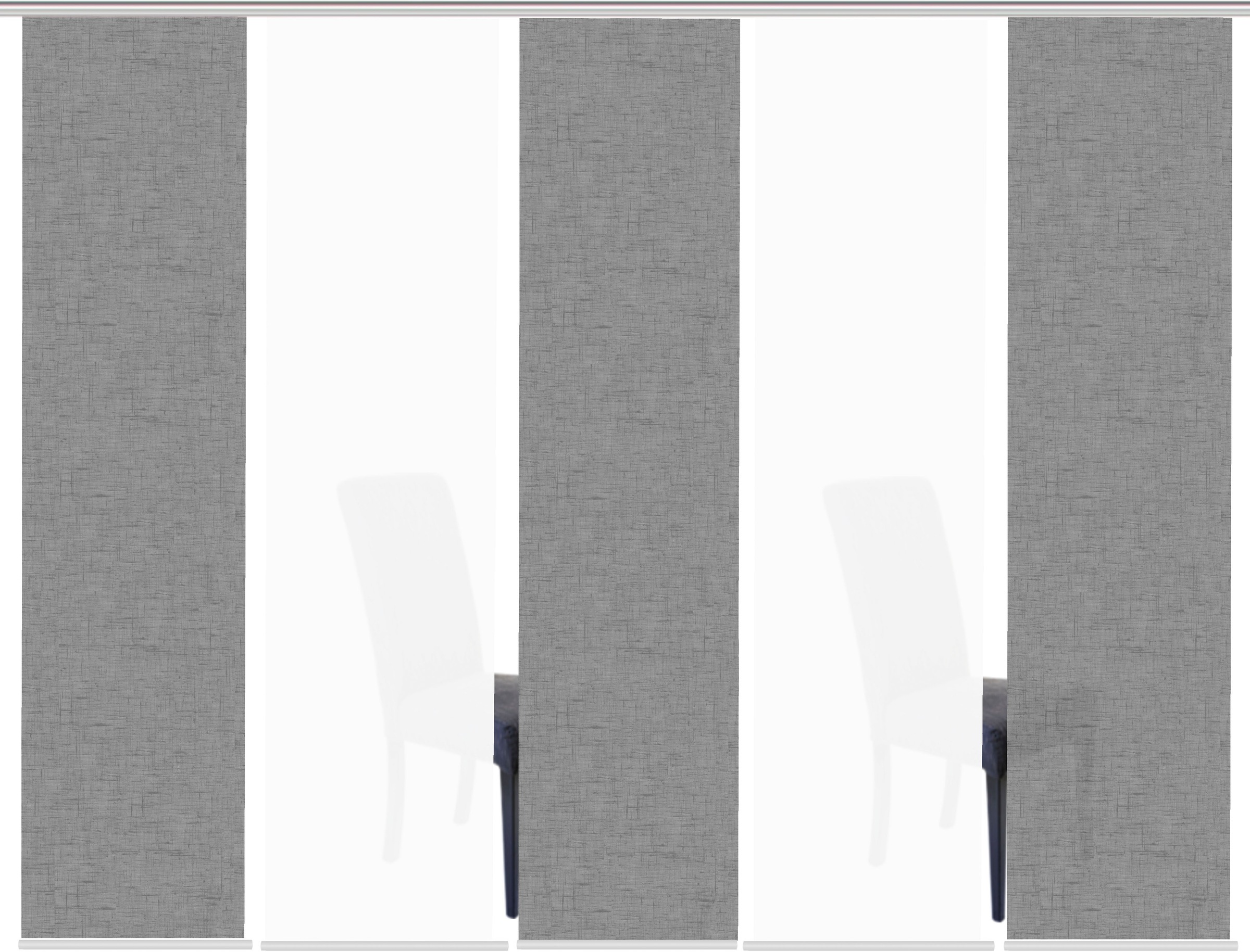 HOME WOHNIDEEN Schiebegardine »PIVE 5er SET«, (5 St.), Schiebevorhang Digidruck 5er Set PIVE