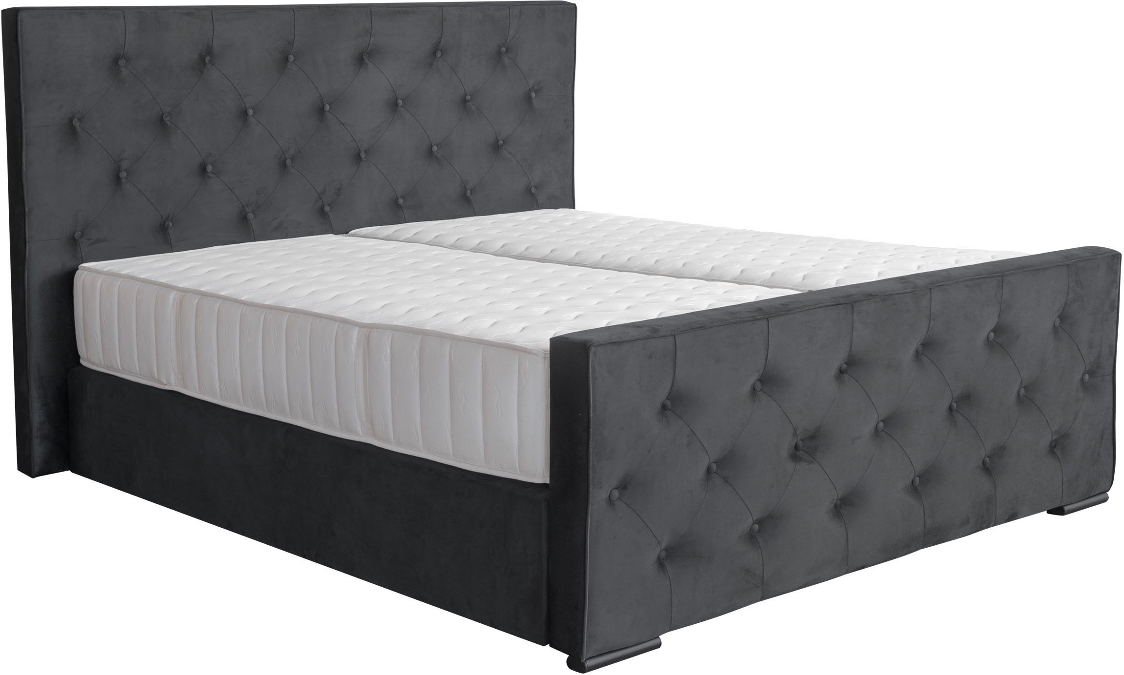 Thumbnail - COLLECTION AB Boxspringbett "Florence inkl. Kingsize (28 cm) Matratze (H3) mit integriertem Topper", inkl. Bettkasten, e...