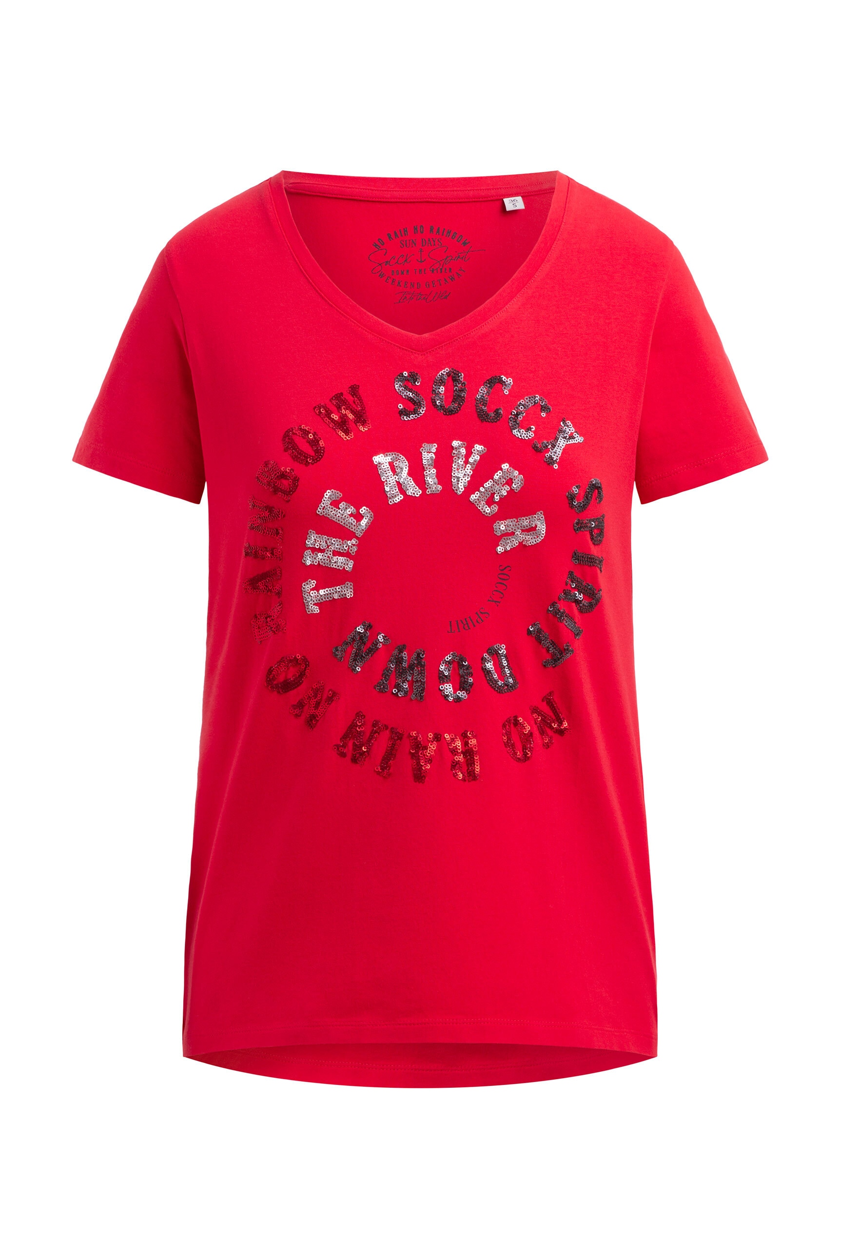 SOCCX V-Shirt mit Baumwolle