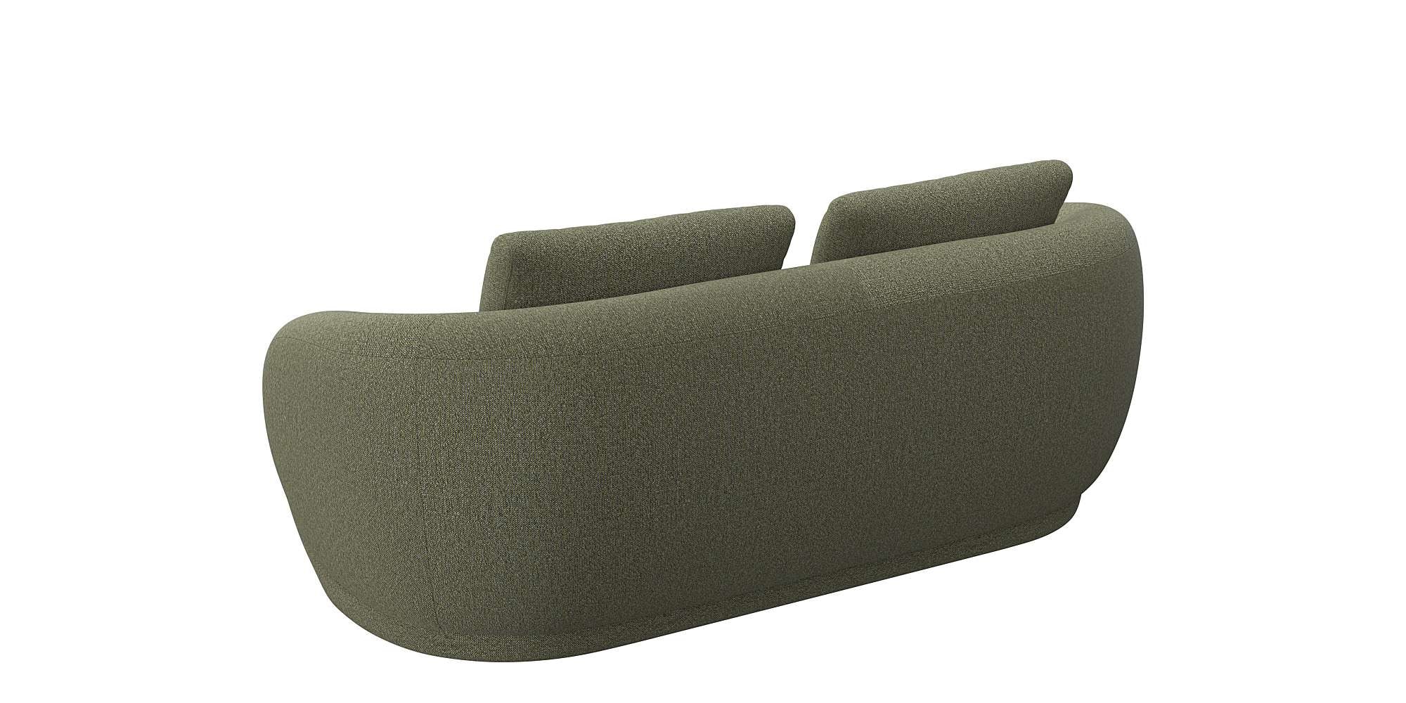 FLEXLUX 2,5-Sitzer »Torino, rund, Couch, Loveseat,«, Modernes, organisches Sofa-Design, Kaltschaum, Wellenunterfederung