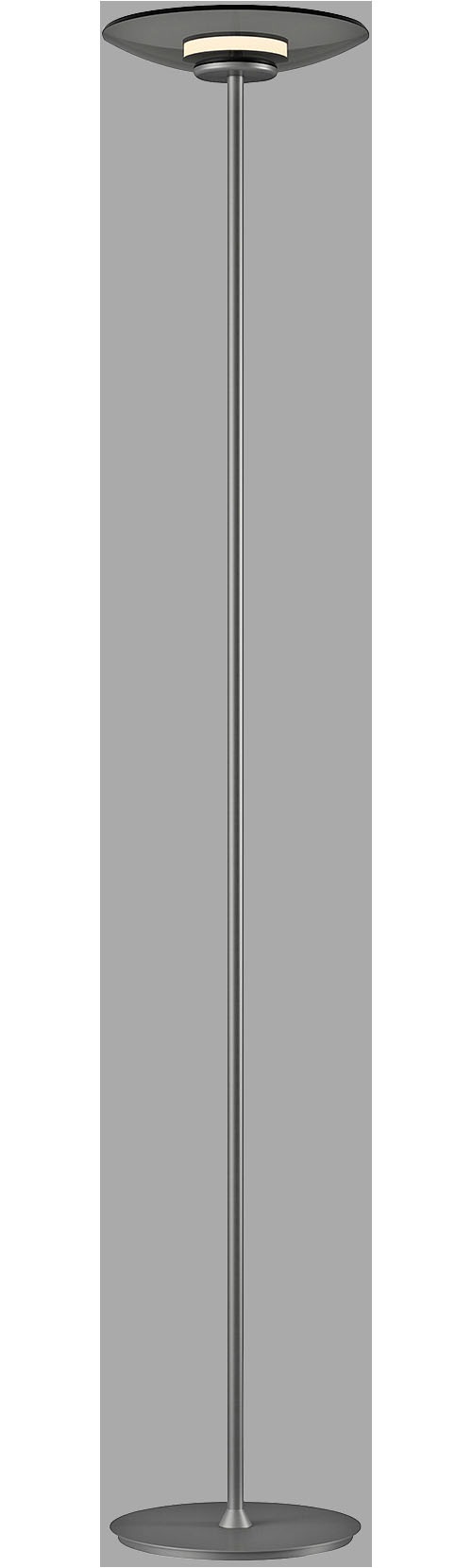 Neuhaus PURE LED Stehlampe »PURE Moon« LED-Board 1 Stk. Warmweiß Stufenloses dimmen per Touchdimmer, Rauchglas