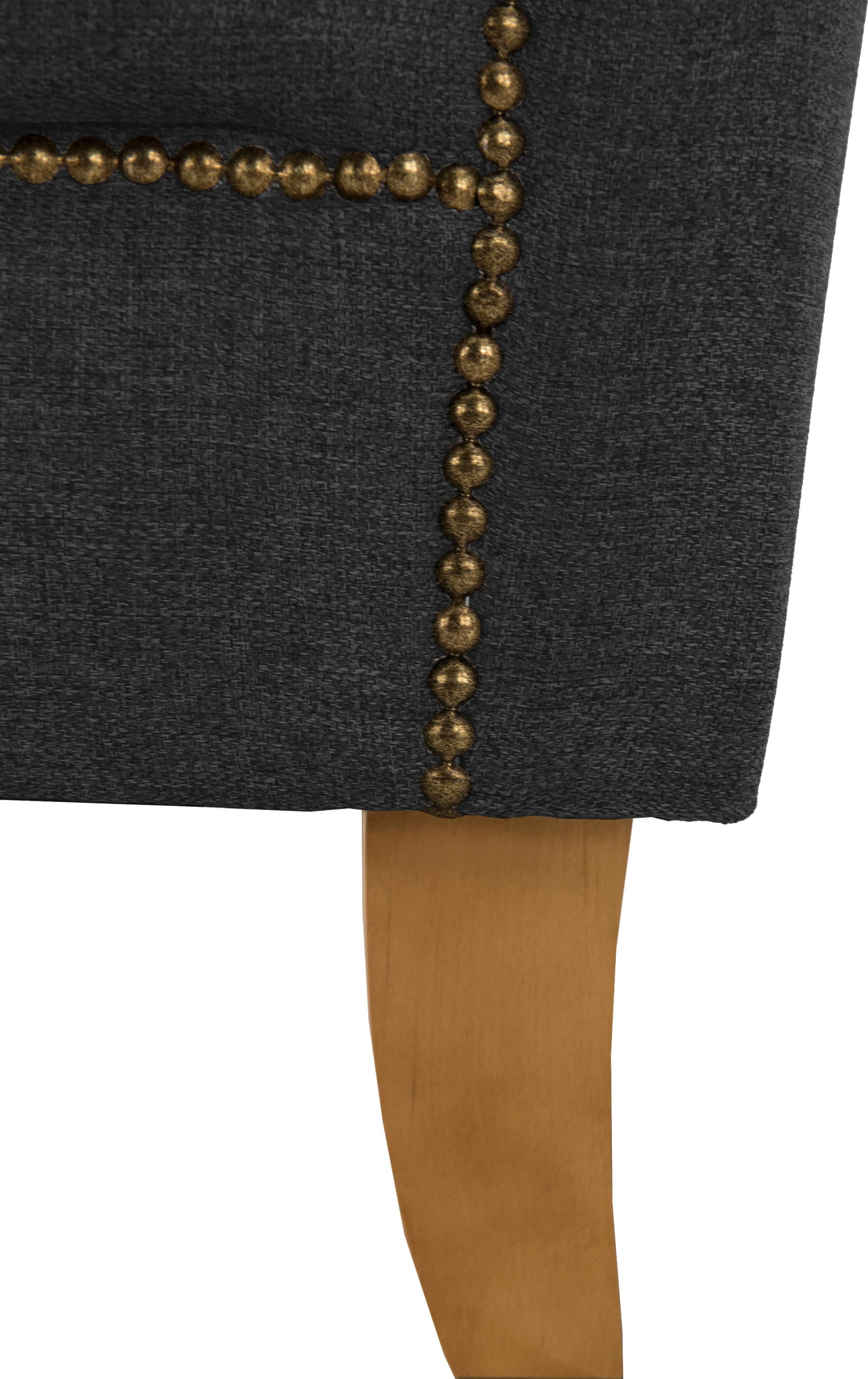 Home affaire Sessel »Newport modernes Chesterfield« mit Knopfheftung im Rücken, Keder und feinen Armlehnen