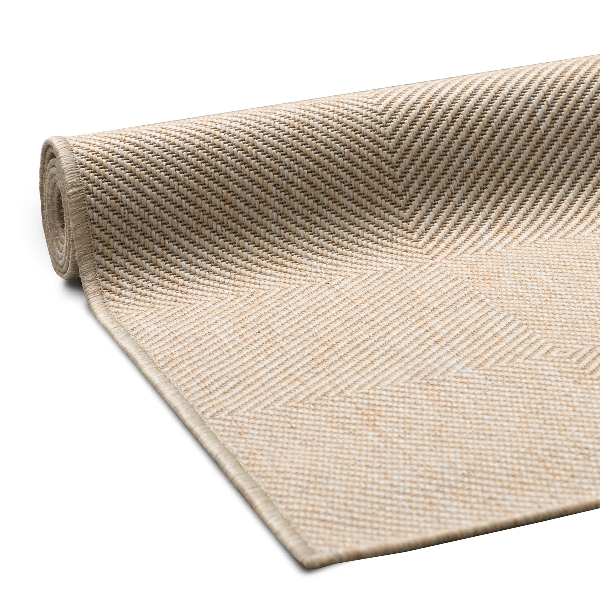 my home Teppich »Anna, auch als Läufer erhältlich«, rechteckig, 3 mm Höhe, In- und Outdoor geeignet, Sisal-Optik, Wetterfest & UV-beständig