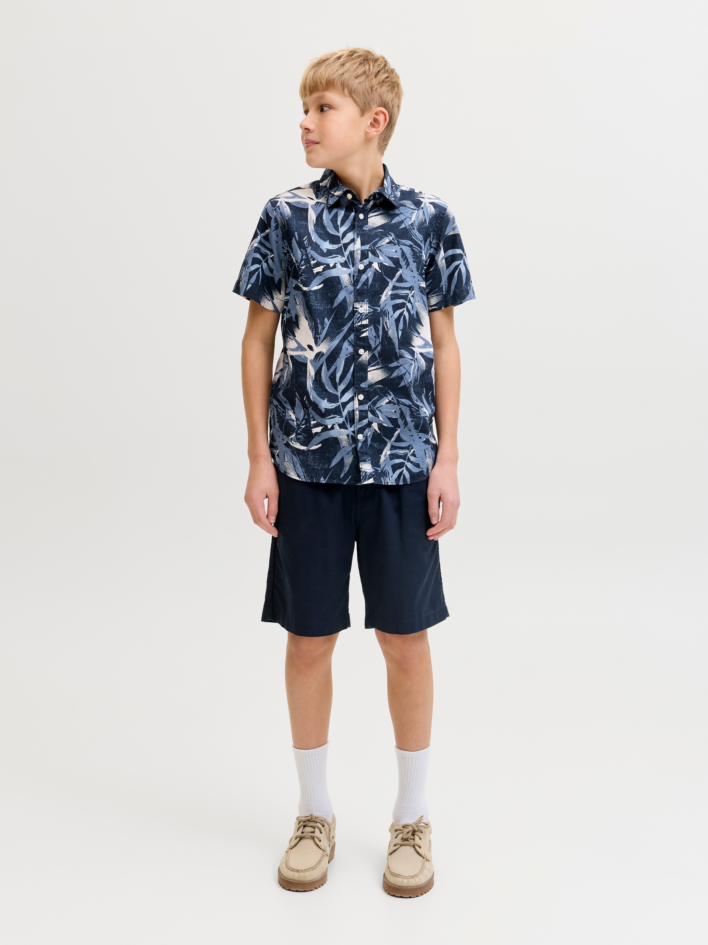Jack & Jones Junior Kurzarmhemd »JJHONOLULU AOP SHIRT SS JNR« mit Allover-Print