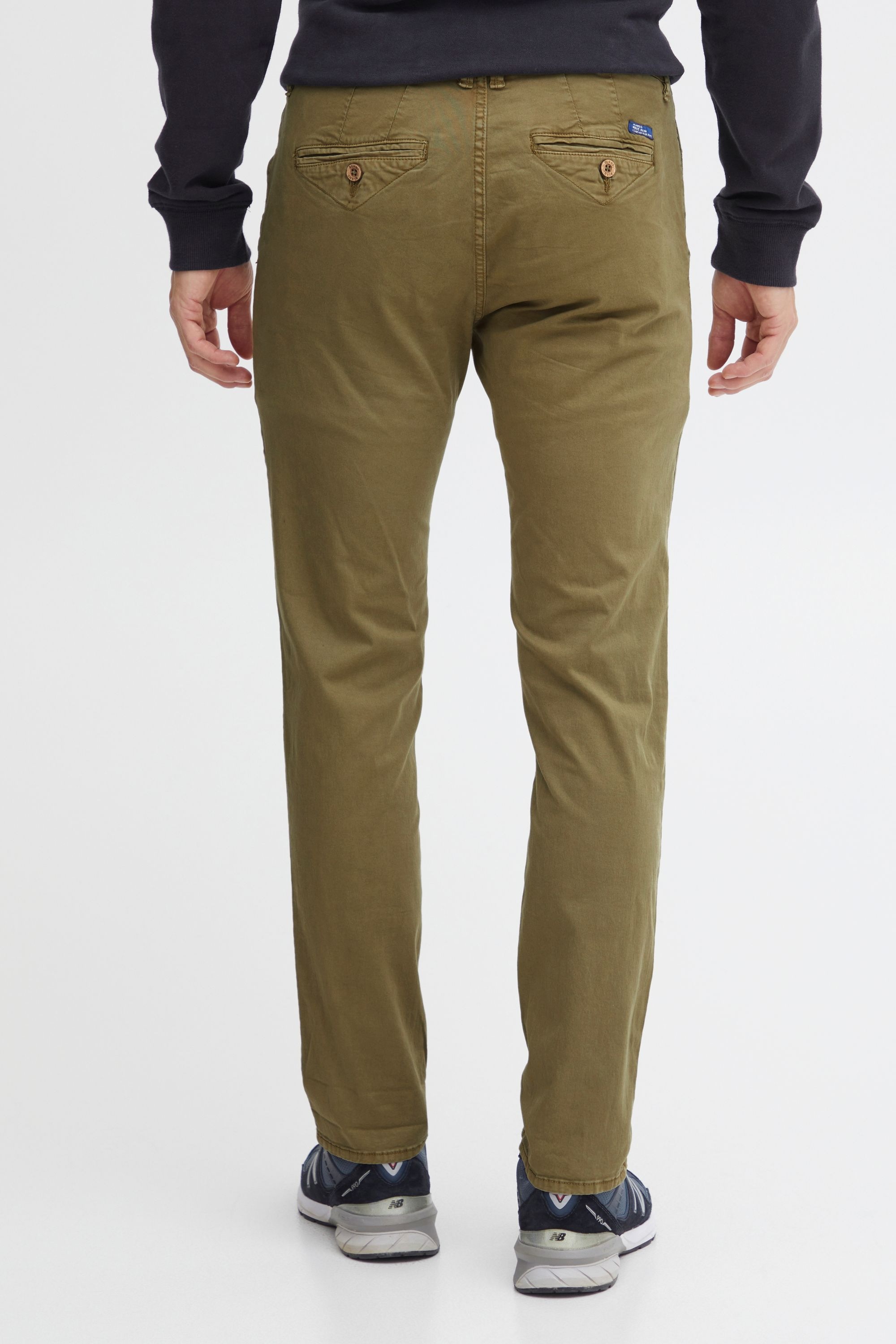 Chinohose BLEND "Chinohose BHNight", Herren, Gr. 34, Länge 34, grün (martini olive), Obermaterial: 98% Baumwolle CO. 2% Elasthan EL., Hosen Chinohose 6