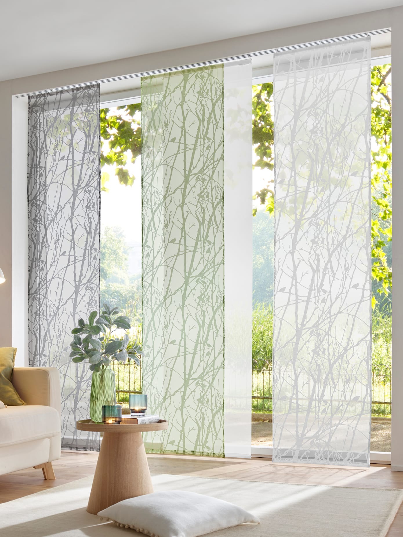 heine home Schiebegardine Klettband 1 Stk. tlg. günstig online kaufen