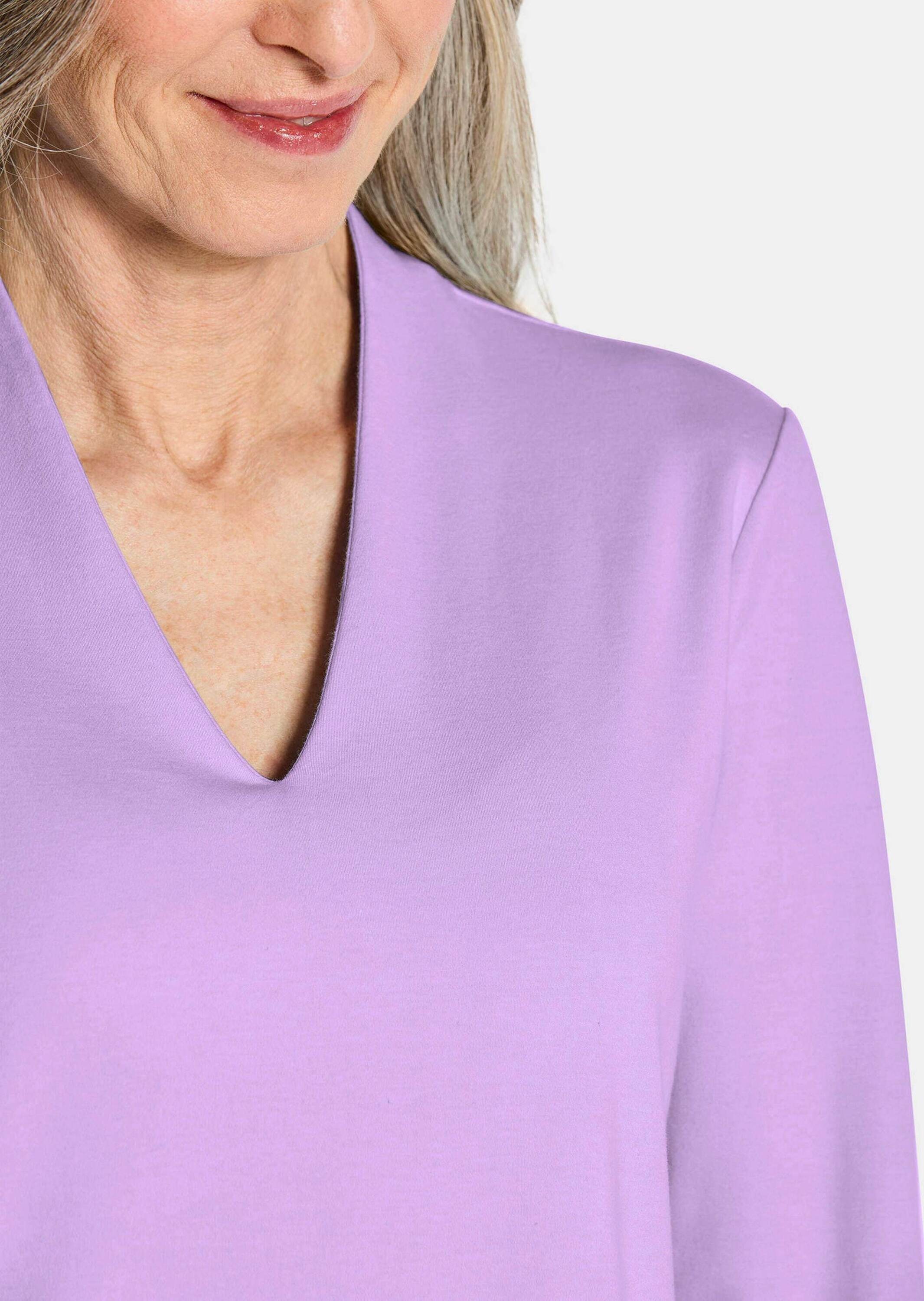 GOLDNER Kurzarmshirt »Kurzgröße Basic-Shirt aus Interlock-Jersey«