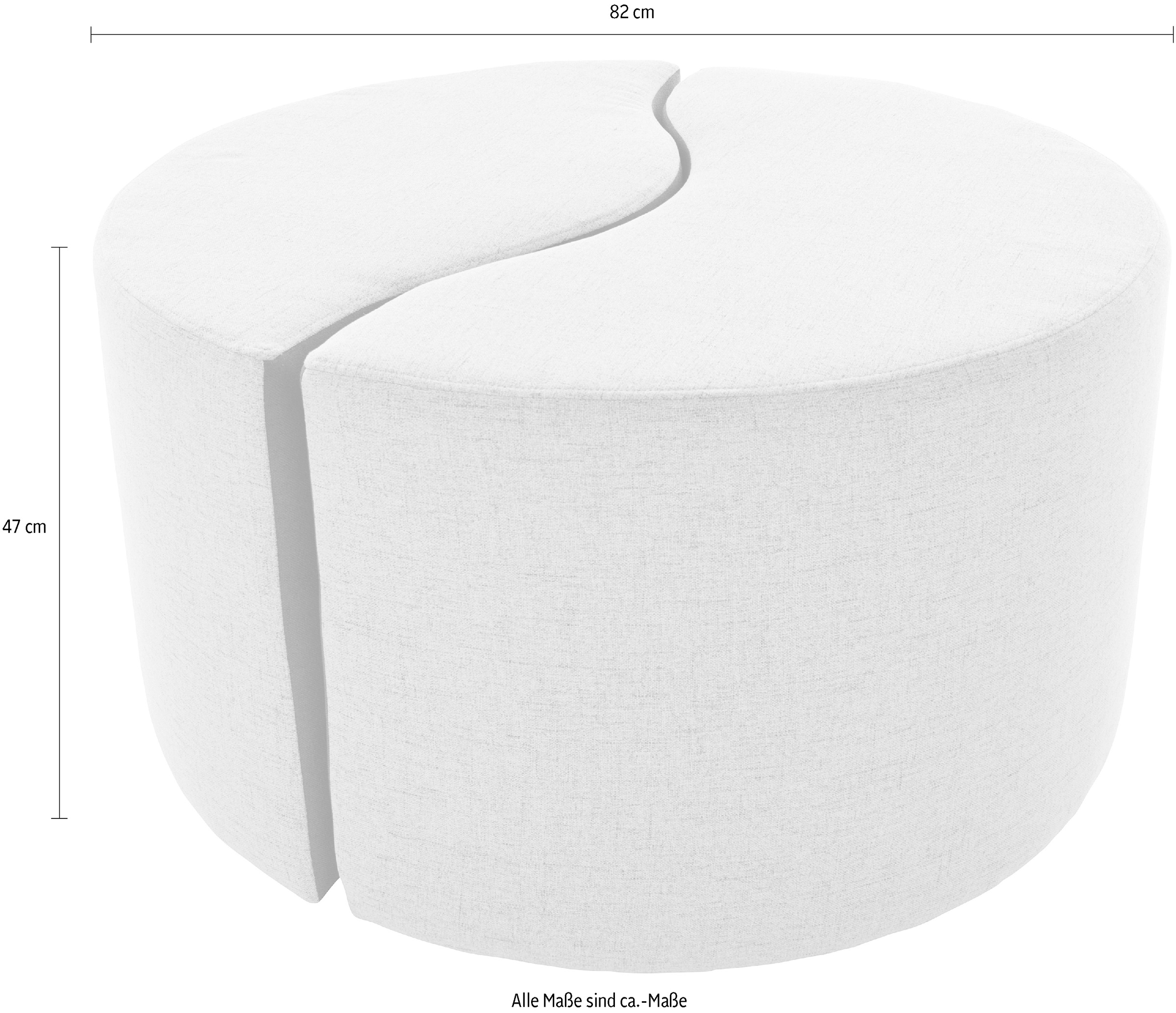 Guido Maria Kretschmer Home&Living Polsterhocker »Wave«