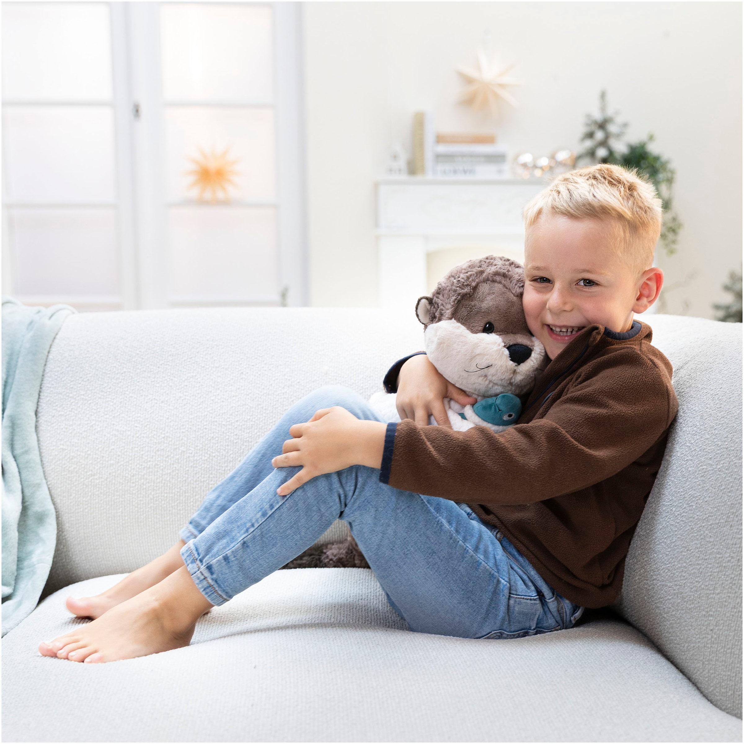 Nici Kuscheltier »Winter, Otter Ophelio mit Fisch, 40 cm«