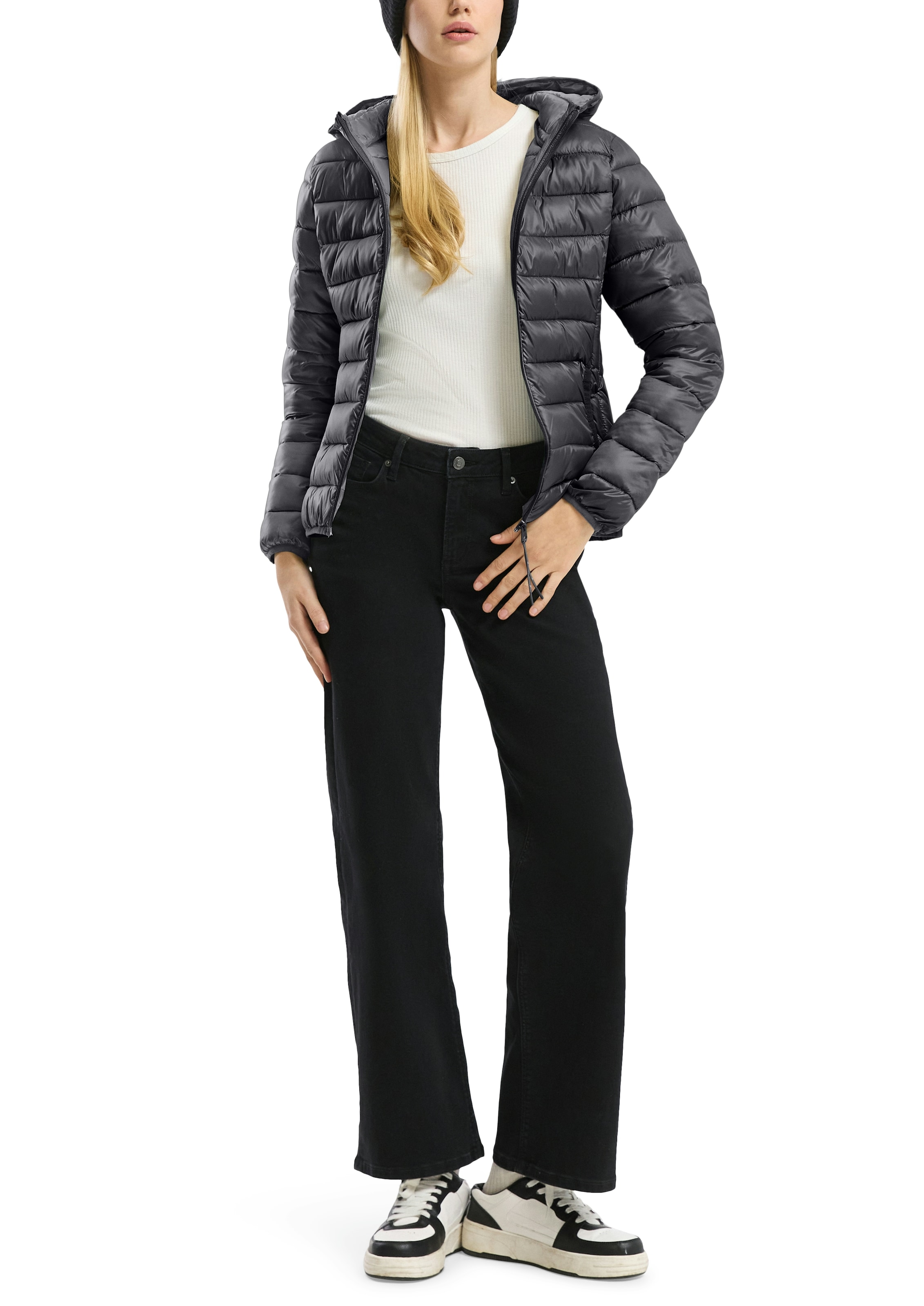 QS Outdoorjacke, mit Kapuze, mit Kapuze