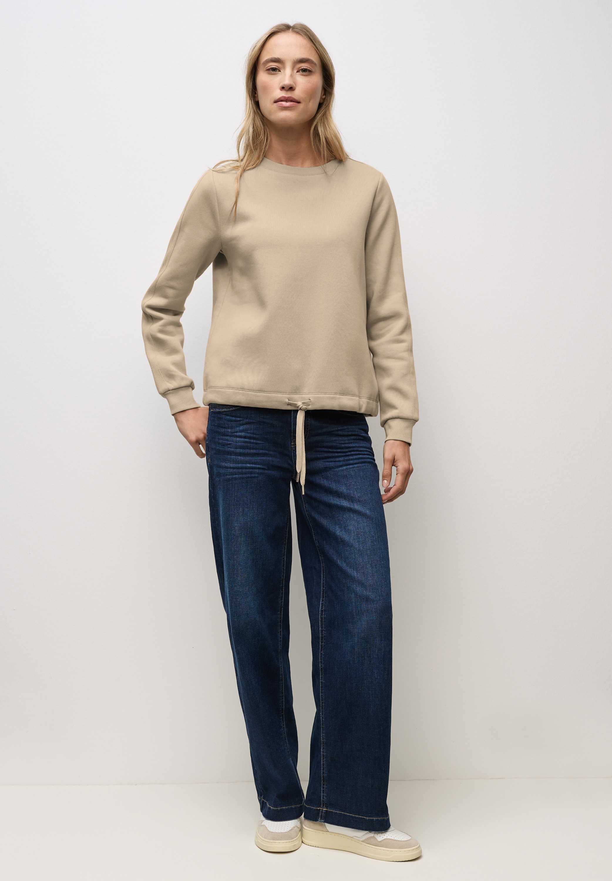STREET ONE Sweatshirt, mit Tunnelzug am Saum