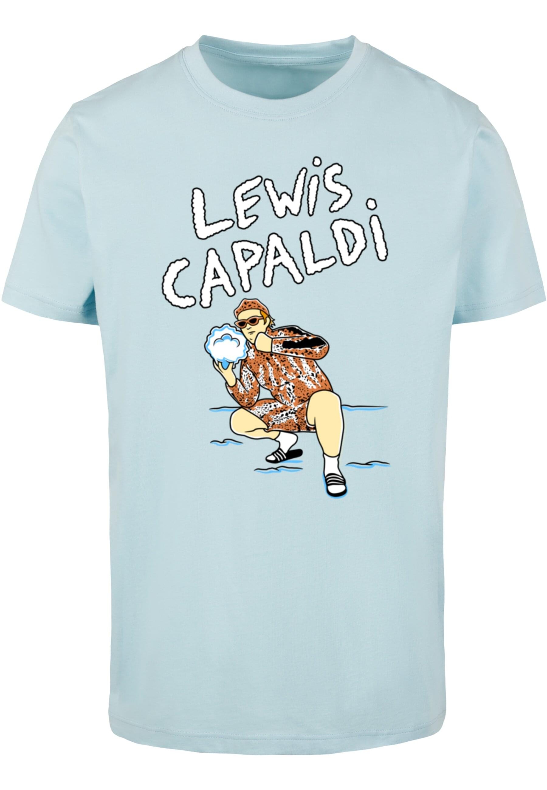 Merchcode T-Shirt »Merchcode Herren Lewis Capaldi - Snowleopard T-Shirt«, (1 tlg.)