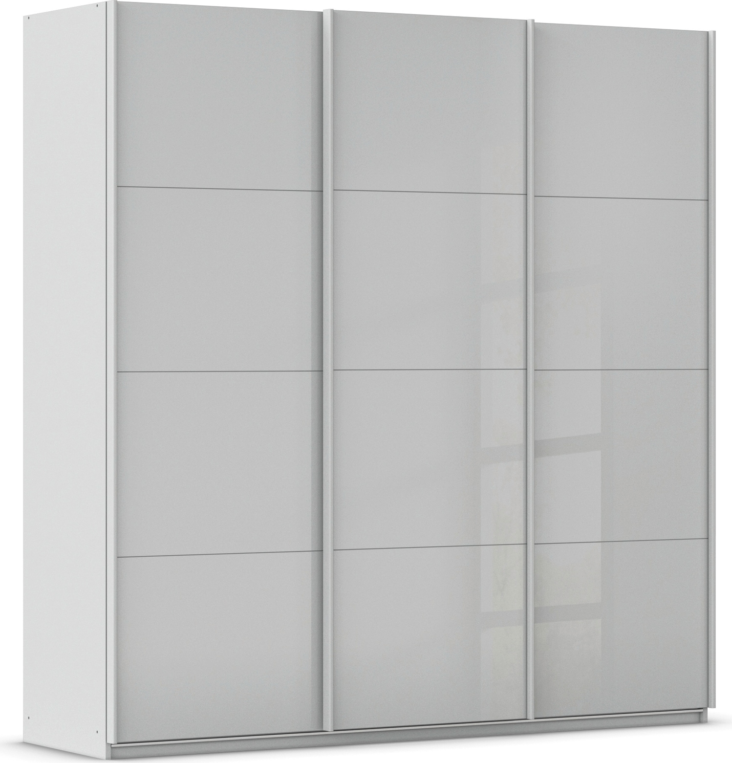 OTTO home Schwebetürenschrank "Kleiderschrank Schrank Garderobe AGORDO mit Glasfront" Breiten 203/271/315/360 cm, Höhen 210/229 cm, durchdachte Innenausstattung, in 4 Breiten und 2 Höhen MADE IN GERMANY