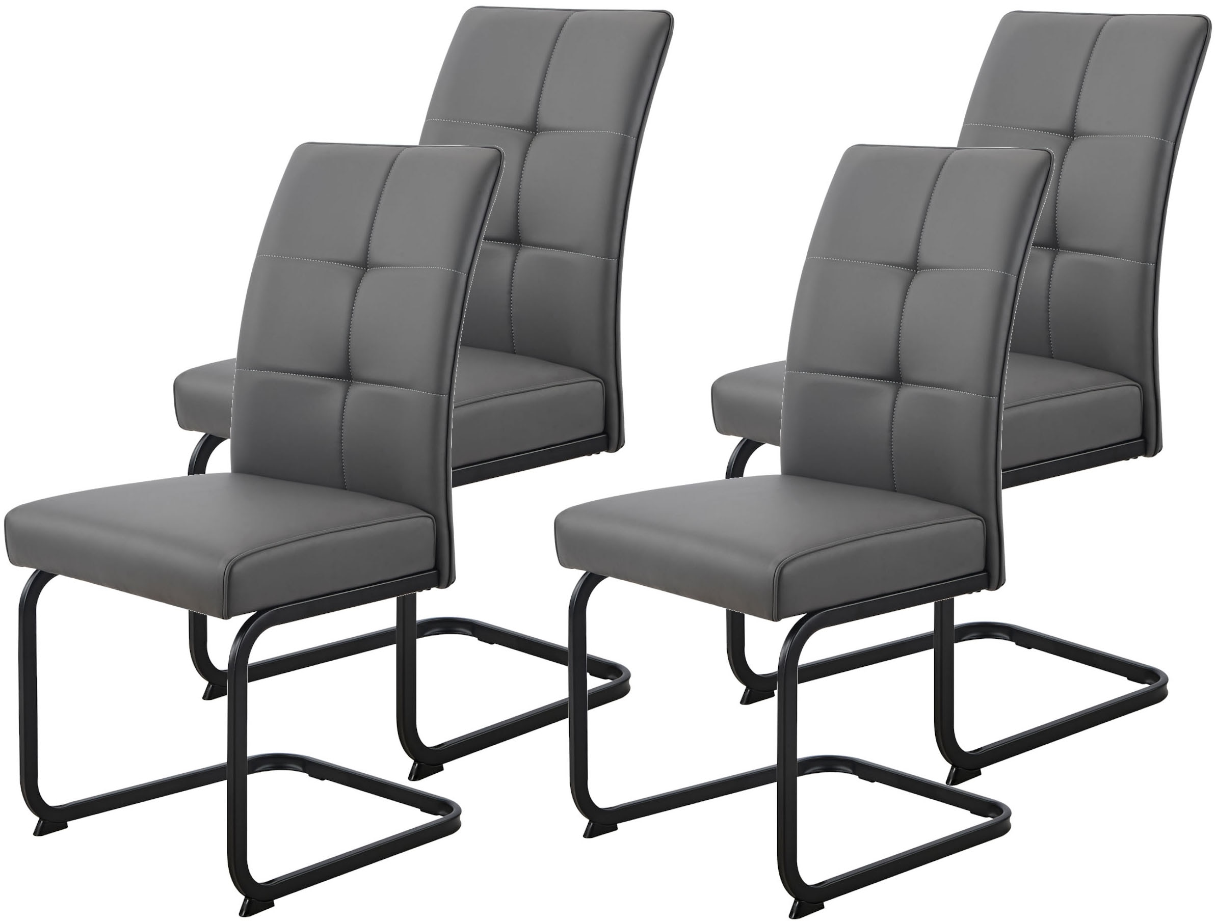 HELA Freischwinger "MALTA" (Set) 4 Stk.verschiedene Bezüge, Gestell Hochkan günstig online kaufen