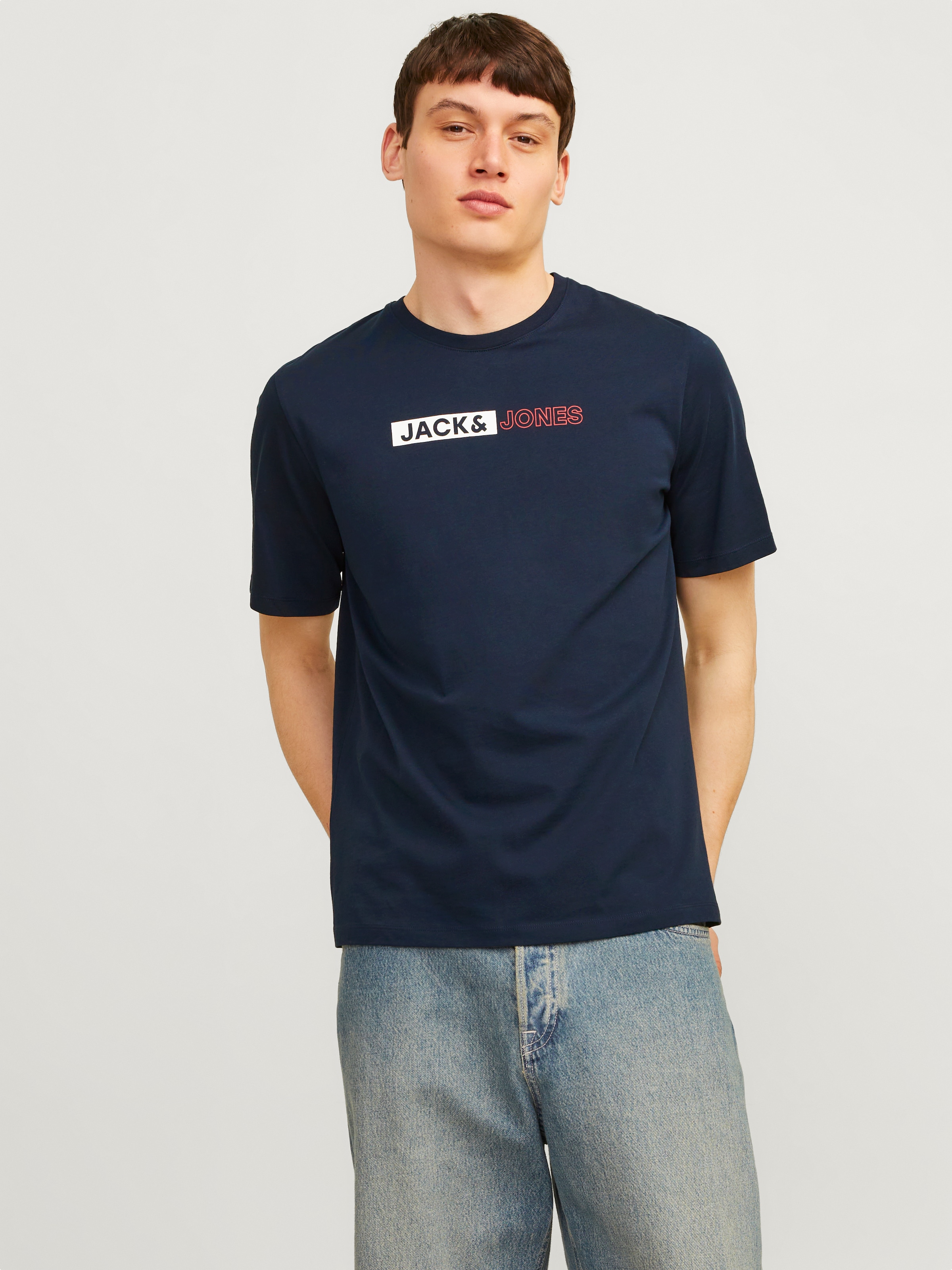Jack & Jones Rundhalsshirt "JJECORP LOGO TEE PLAY SS O-NECK NOOS" günstig online kaufen