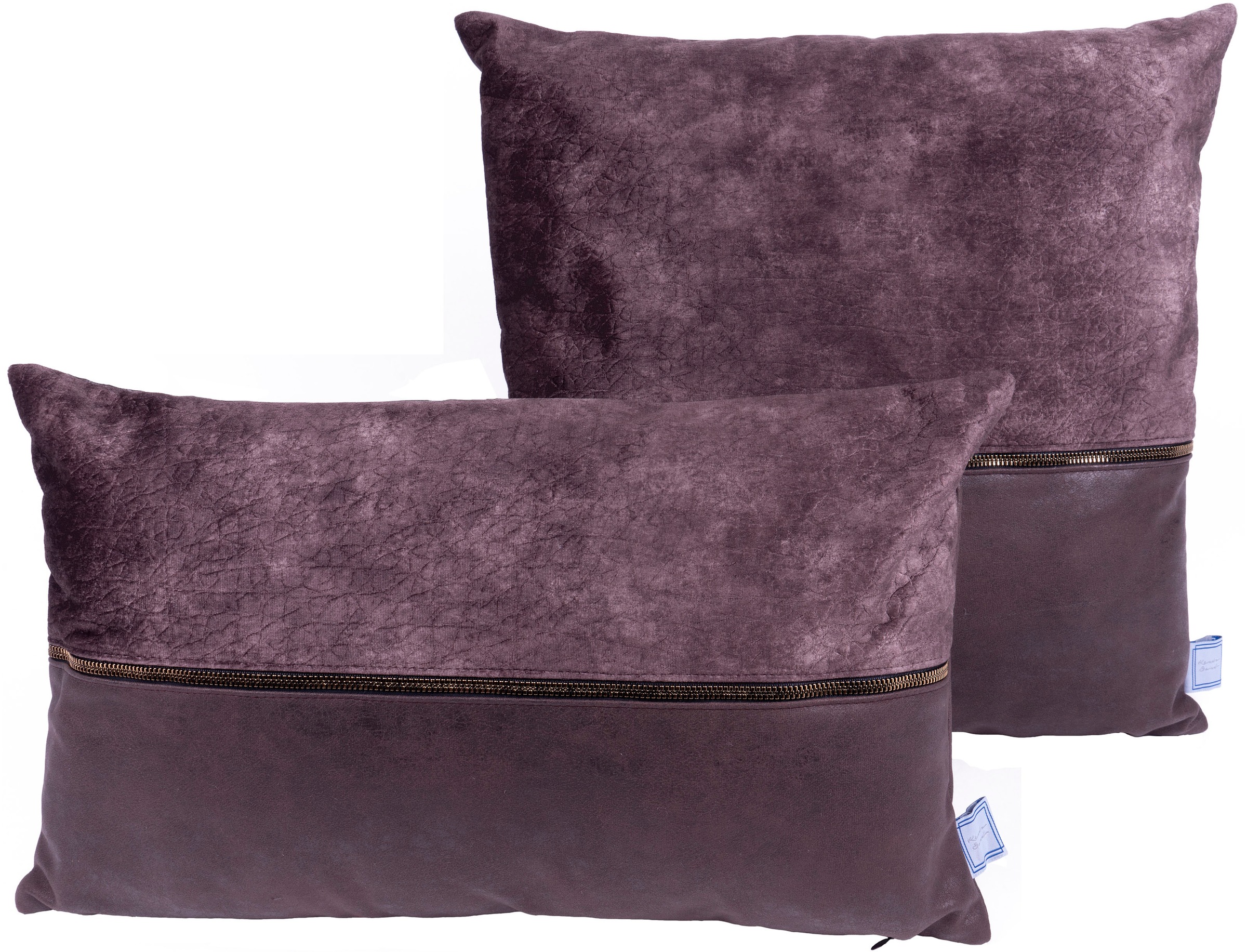 Lot de 2 Coussins Déco "Picco" 30x50cm Gris