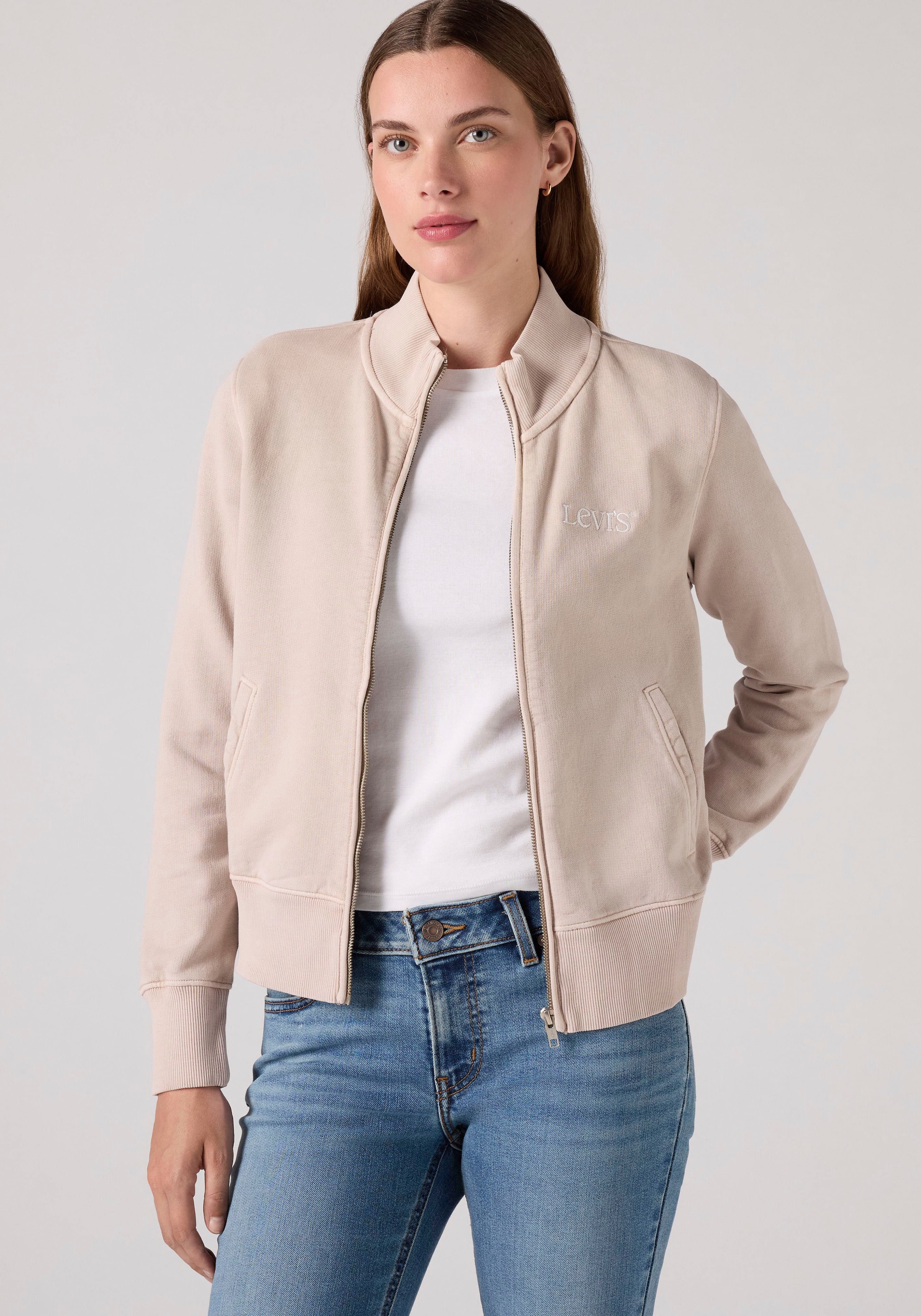 Levi's® Sweatjacke »GR SLIM FIT FULL ZIP« Taille bedeckend, schmale Passform