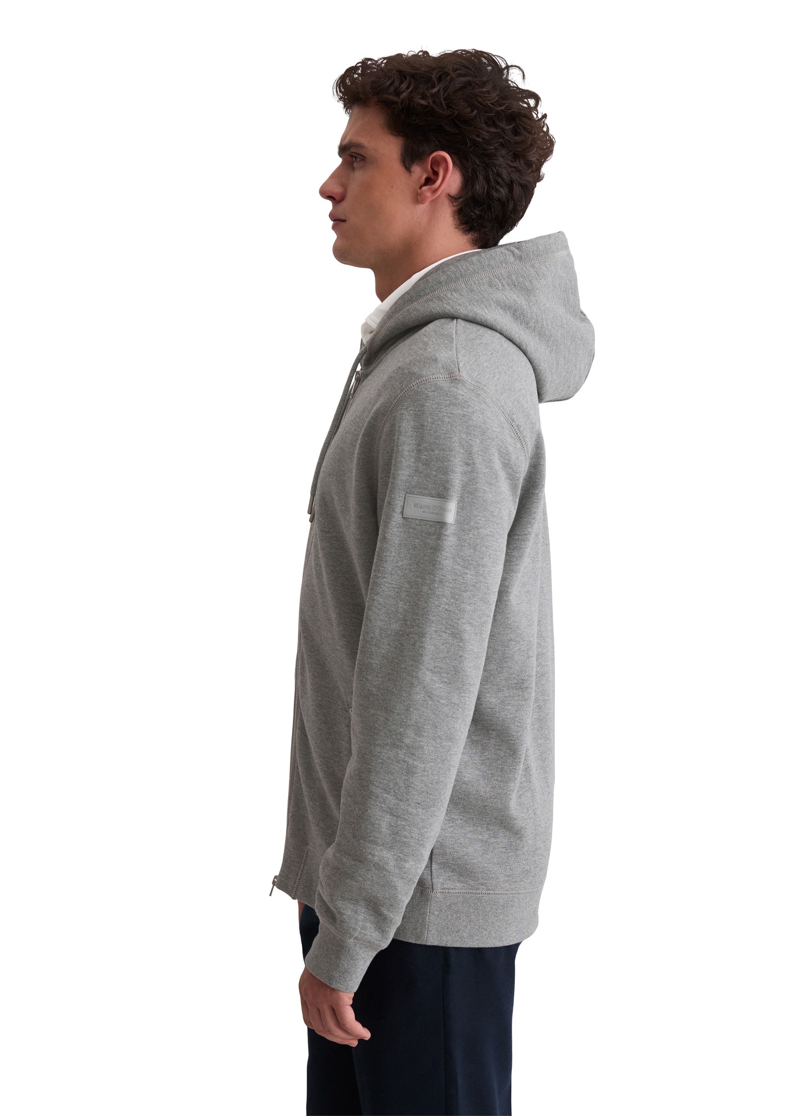 Marc OPolo Sweatjacke "aus weichem Bio-Baumwoll-Sweat" günstig online kaufen