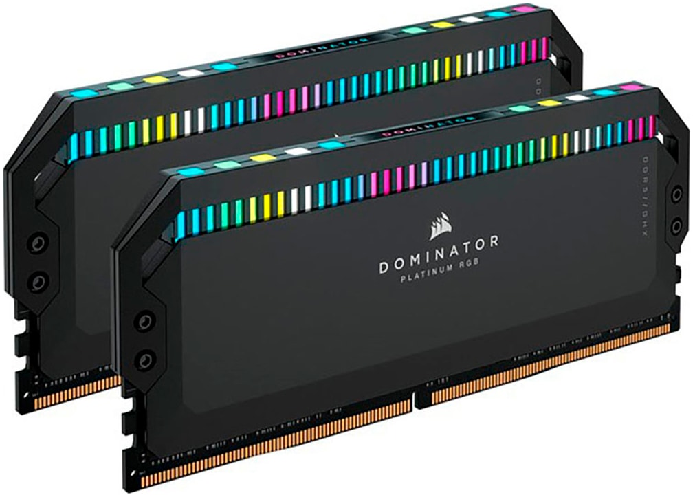 Corsair Arbeitsspeicher »DOMINATOR PLATINUM RGB DDR5 6000MT/s 64GB (2x32GB)«, RGB Beleuchtung ICUE, Intel optimiert
