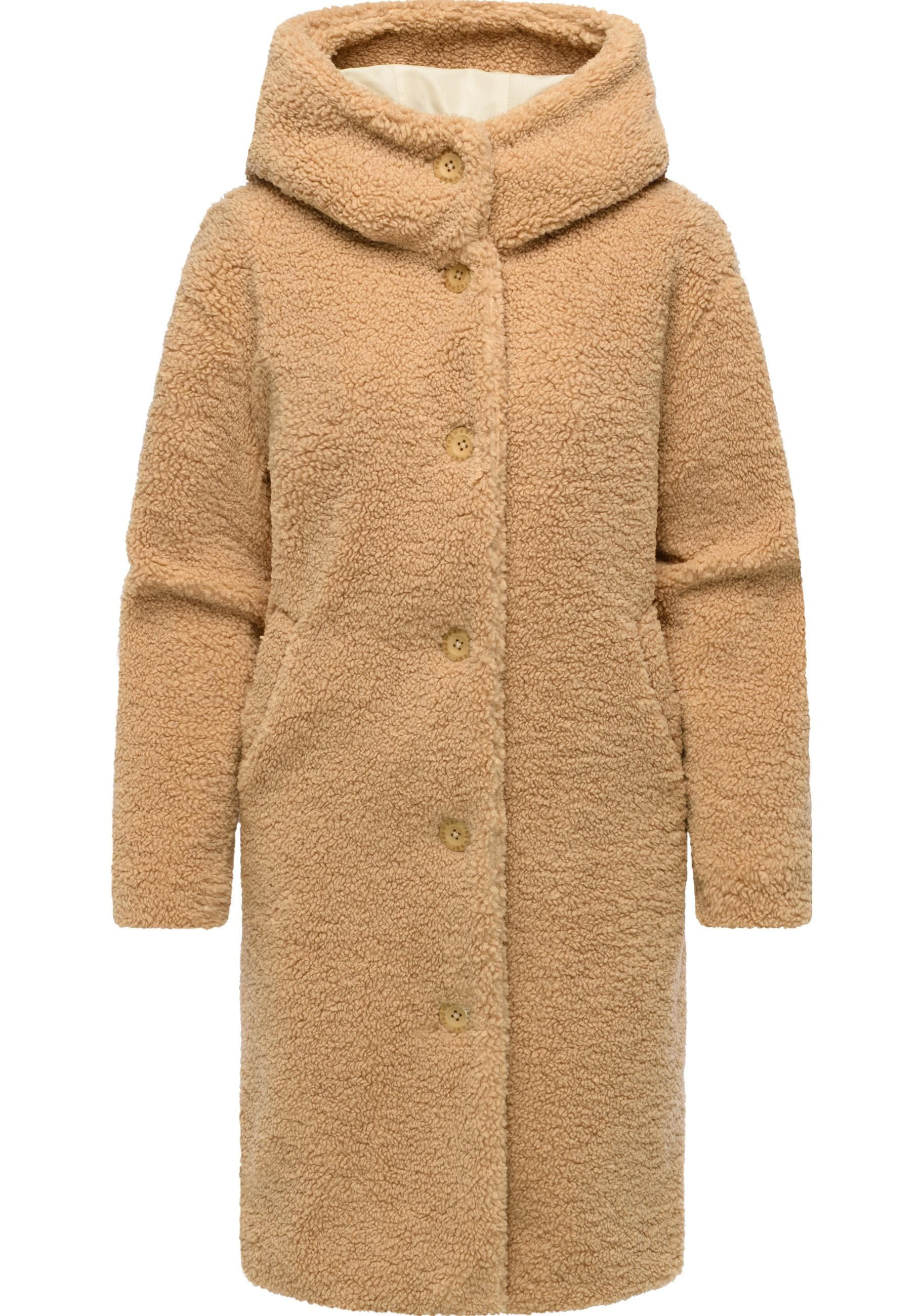 Ragwear Langmantel "Joonie YOUMODO" Langer Winter Plüschmantel mit Kapuze günstig online kaufen