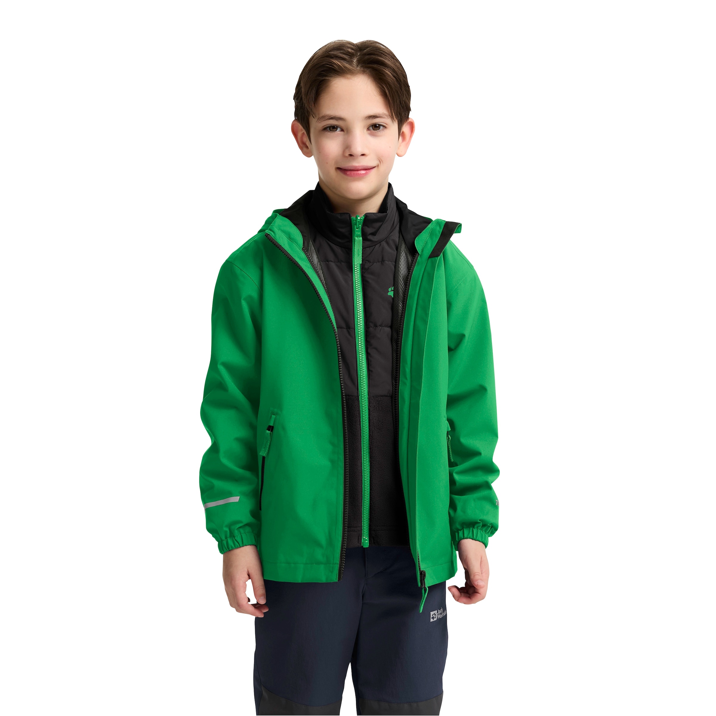 Jack Wolfskin Funktionsjacke »HYBRID 3IN1 JACKET K«, 3in1, wasserdicht, Übergangsjacke