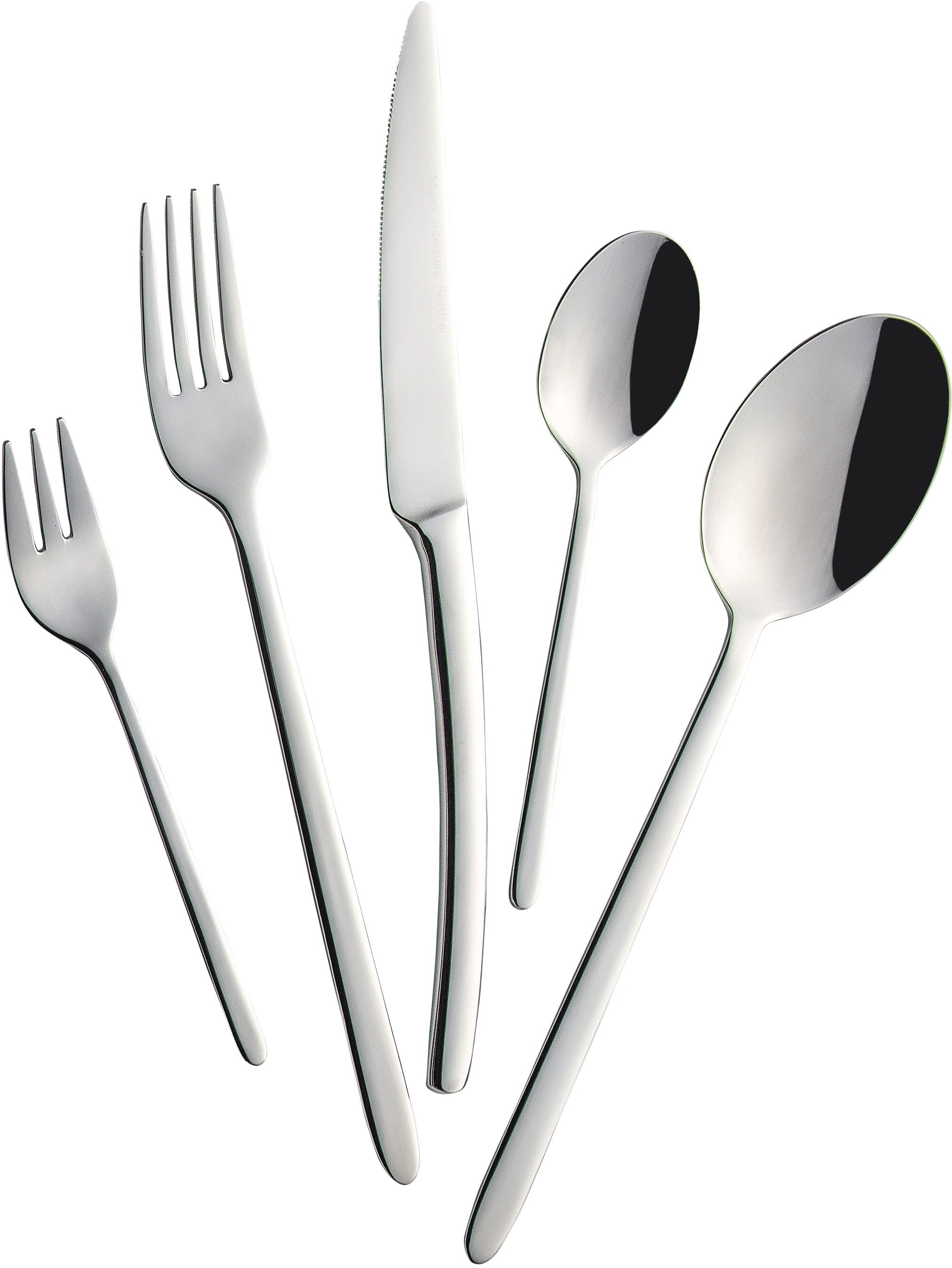 Mulex Besteck-Set "Pasadena" lang und schlank mit fließenden Übergängen günstig online kaufen