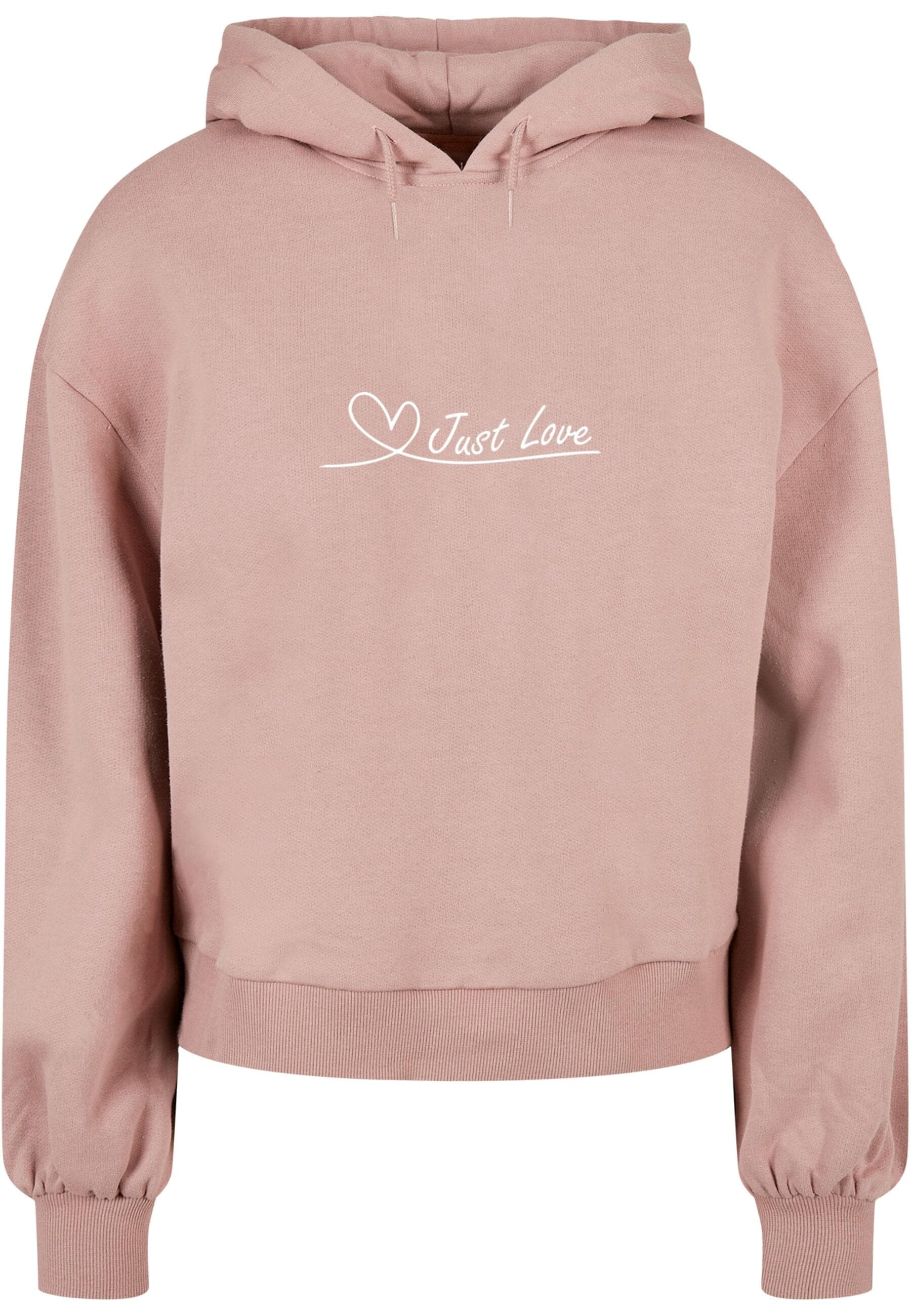 Merchcode Kapuzenpullover "Merchcode Damen Ladies Just love Organic Oversiz günstig online kaufen