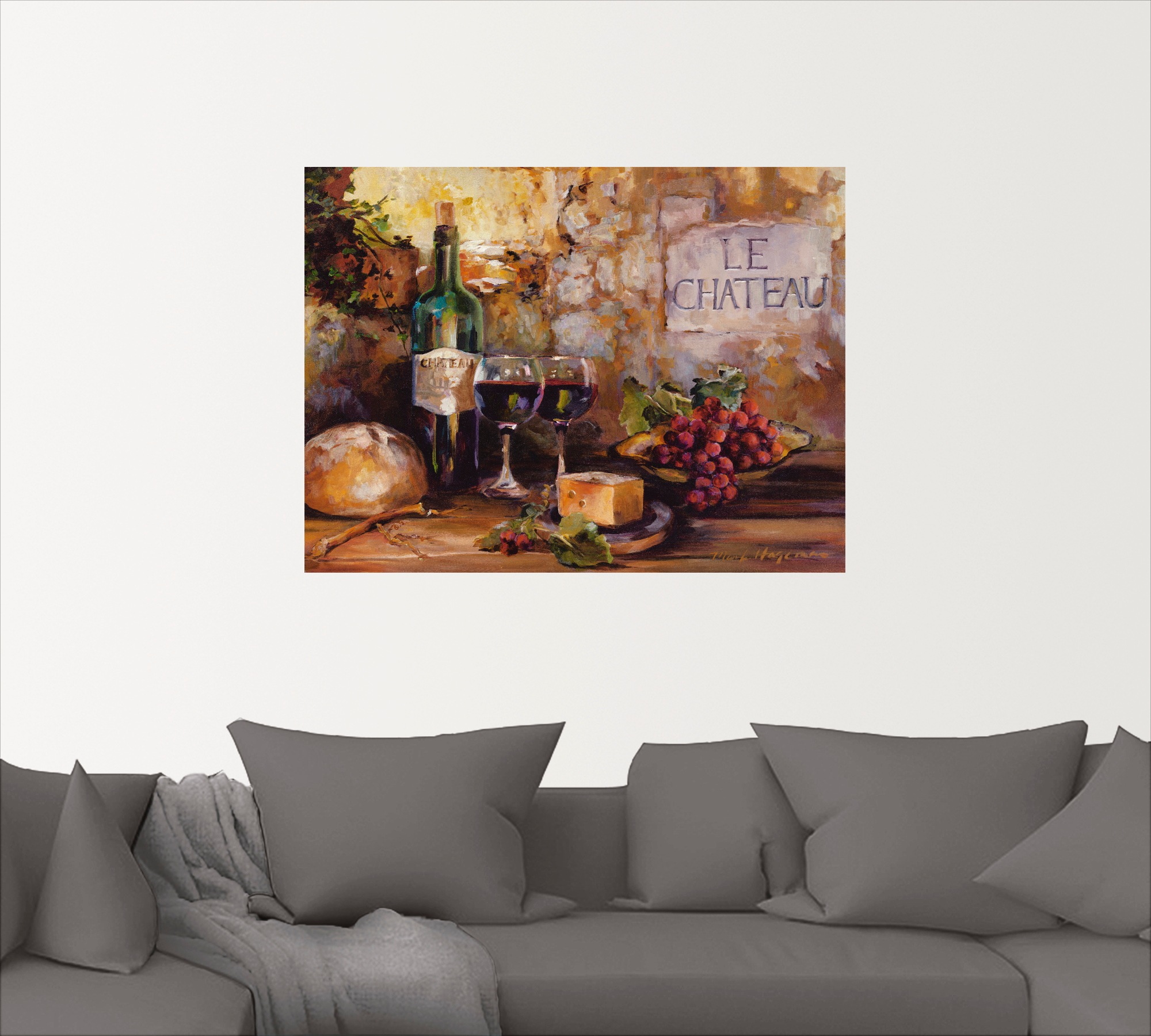 Artland Wandbild "Das Chateau", Getränke, (1 St.), als Leinwandbild, Poster günstig online kaufen