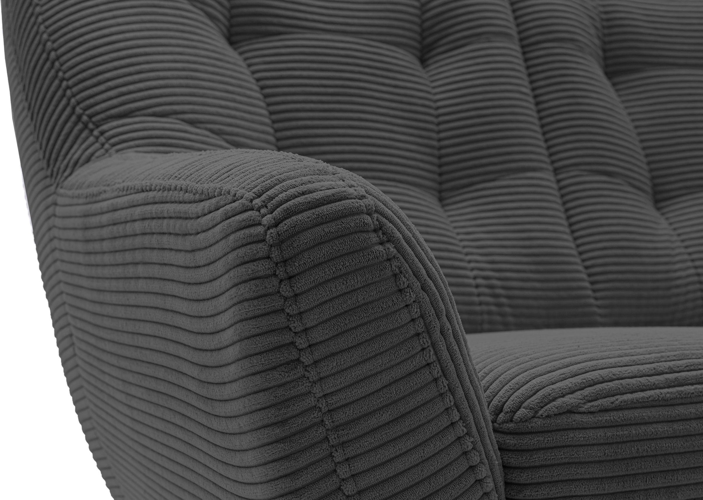 exxpo - sofa fashion 3-Sitzer »Scandi, bequem, aufwendige Rückenpolsterung für mehr Sitzkomfort« aktuelle Farben in hochwertigen Bezugsqualitäten, Holzfuß