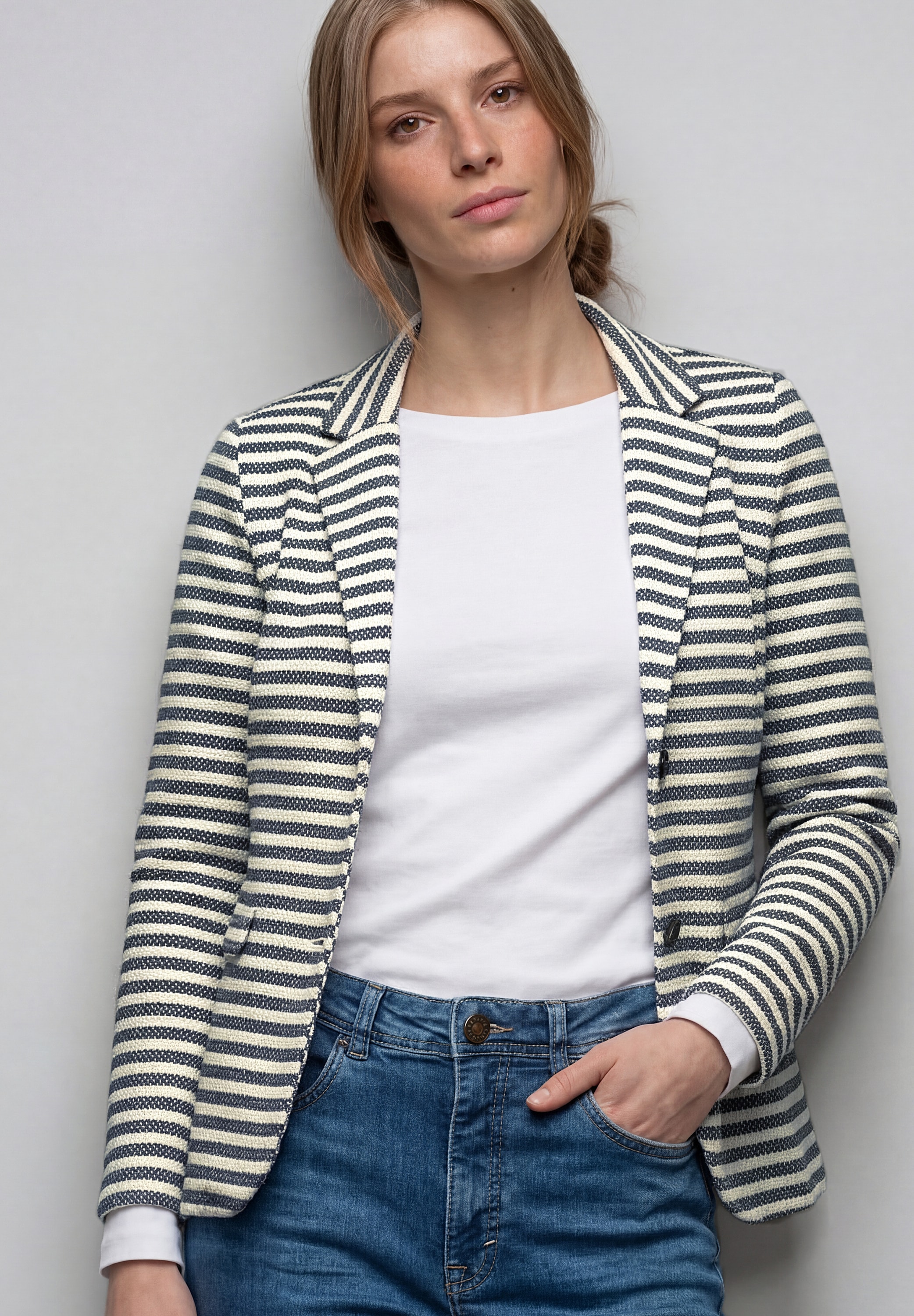 STREET ONE Sweatblazer mit Reverskragen günstig online kaufen