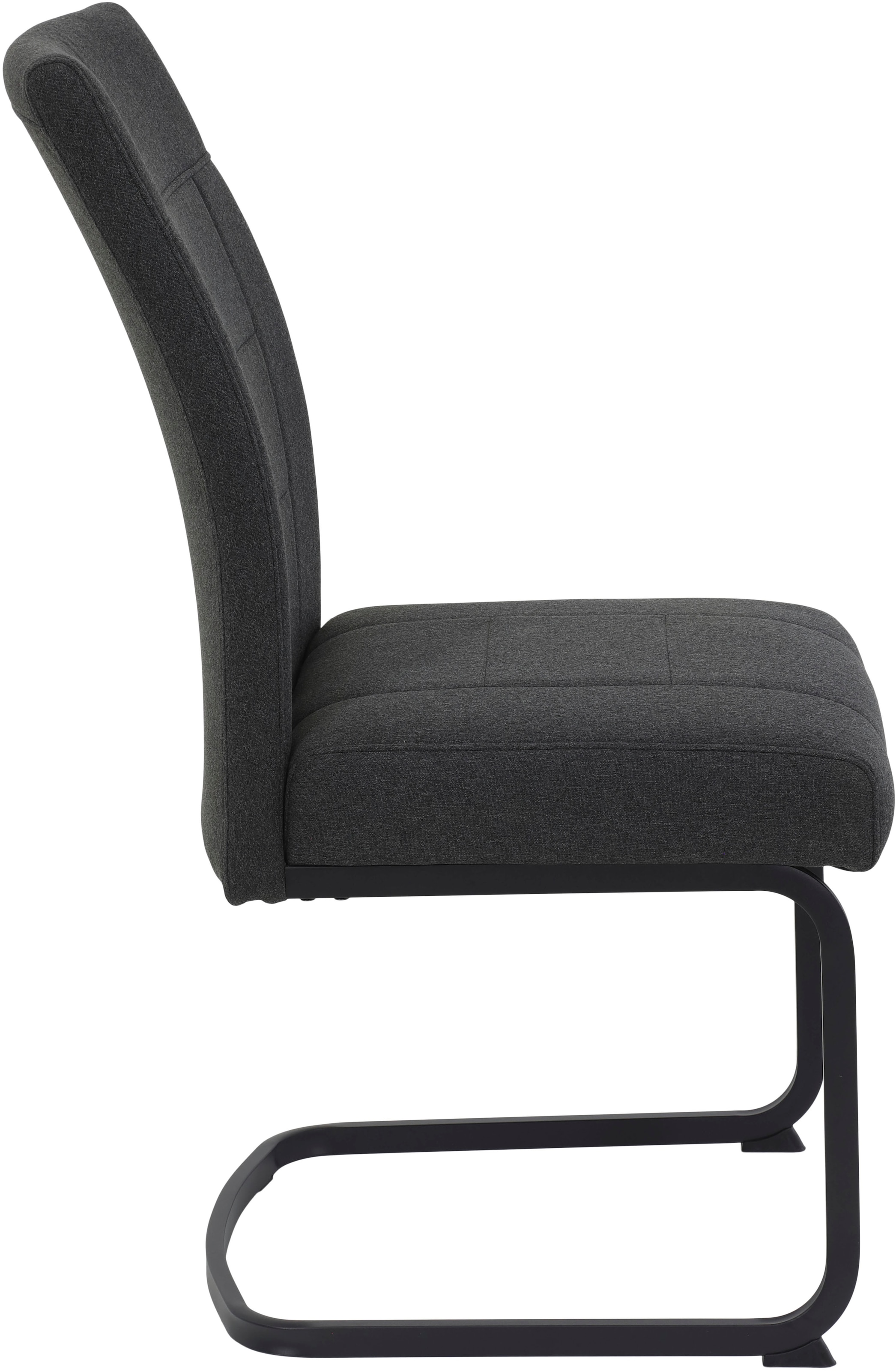 HELA Freischwinger »BRINDISI, Esszimmerstuhl«, (Set), 4 St., Webstoff-Flachgewebe, XL-Sitz,Federkorb,140kg belastbar,Zertifizierter "Waterfree" Stoff