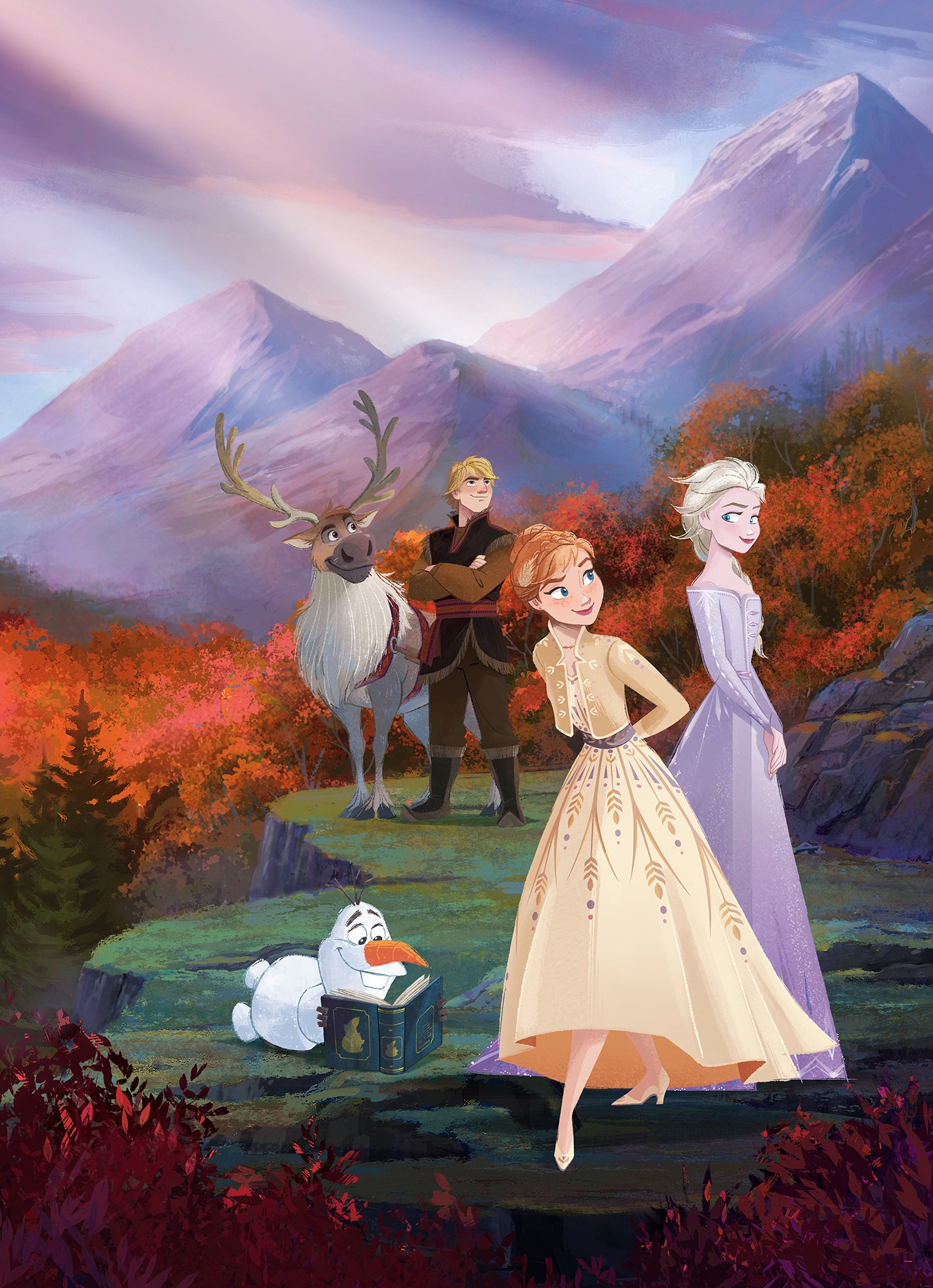 Komar Fototapete "Frozen Spring Is Coming - Größe 184 X 254 Cm" Bedruckt Glatt Kinderzimmer