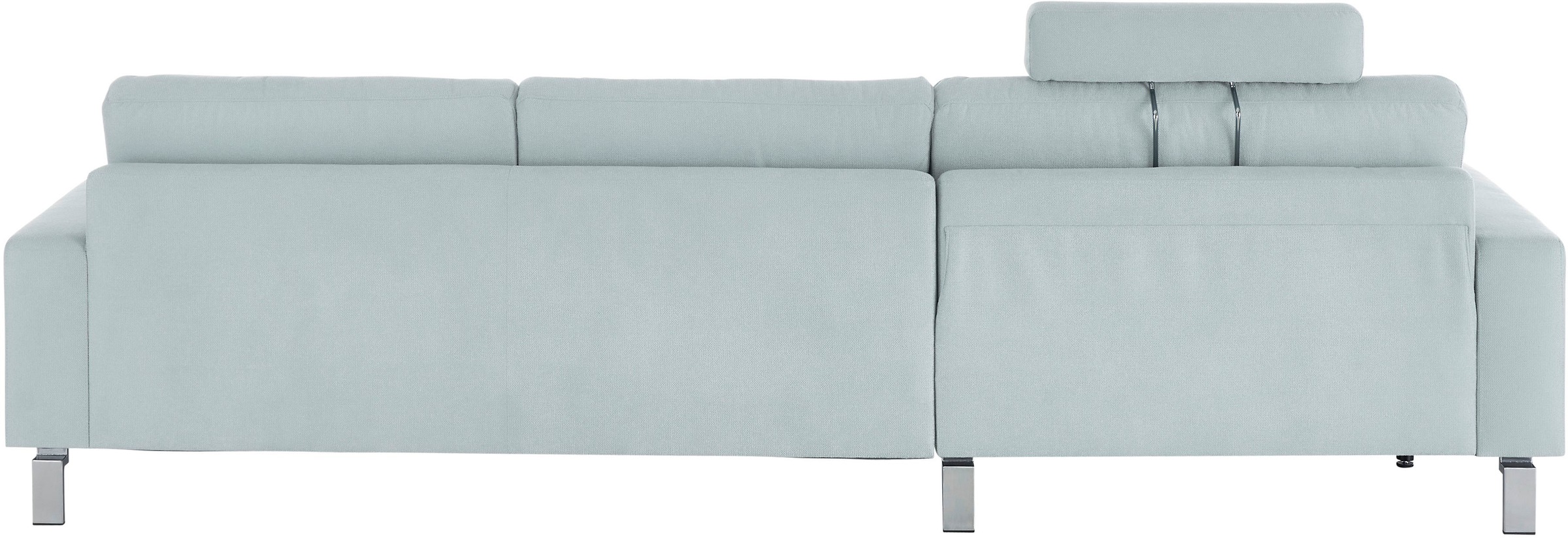 3C Candy Ecksofa »Lecce, wahlweise PUR-Schaumstoff oder Tonnentaschenfederkern«, Bett im 2,5-Sitzer, teilmotorische Schlaffunktion im Longchair, L-Form