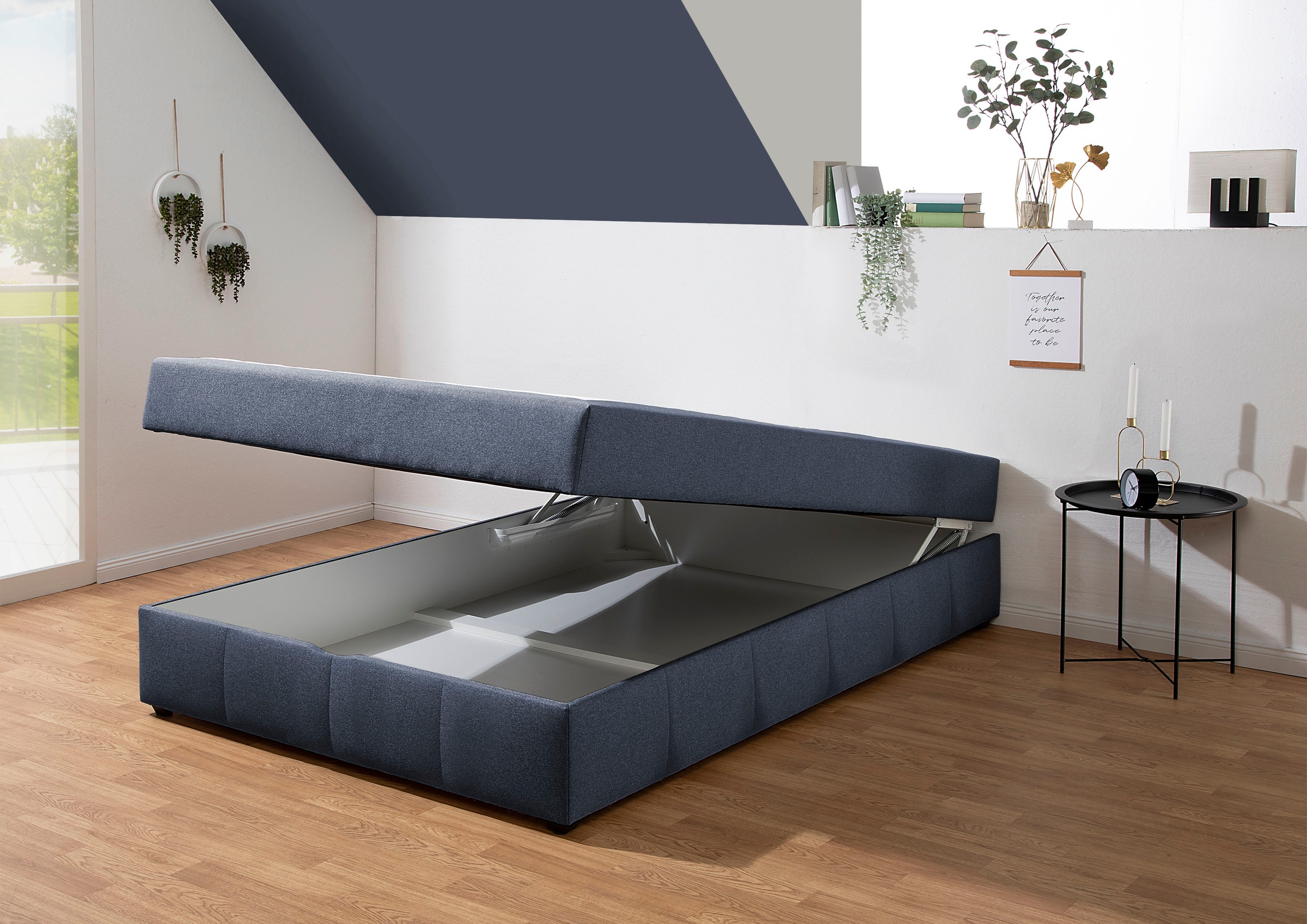 Home affaire Boxbett, Boxbett ohne Kopfteil, inkl. Topper