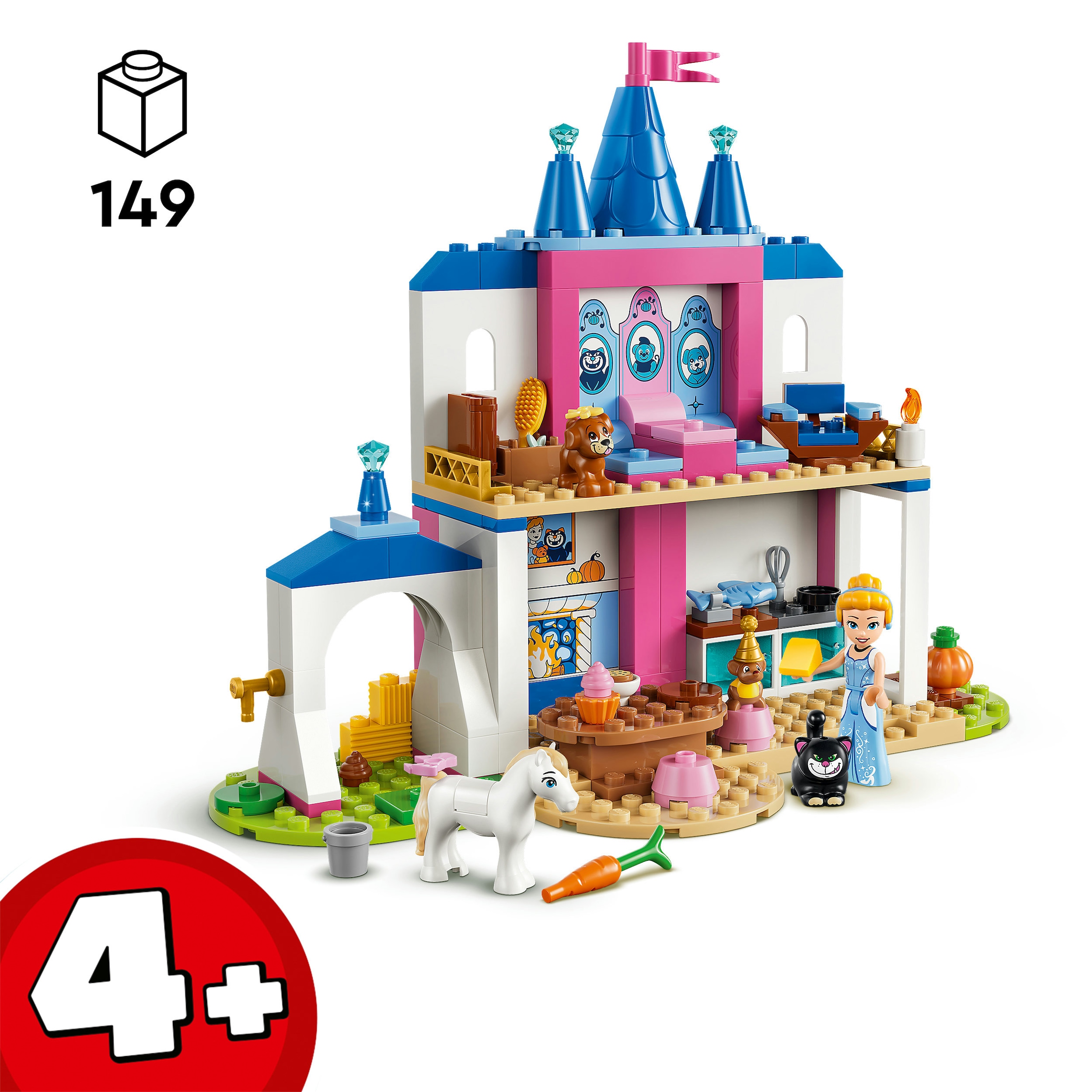 LEGO® Konstruktionsspielsteine »Cinderellas Tierpalast (43283), LEGO Disney Princess« Made in Europe