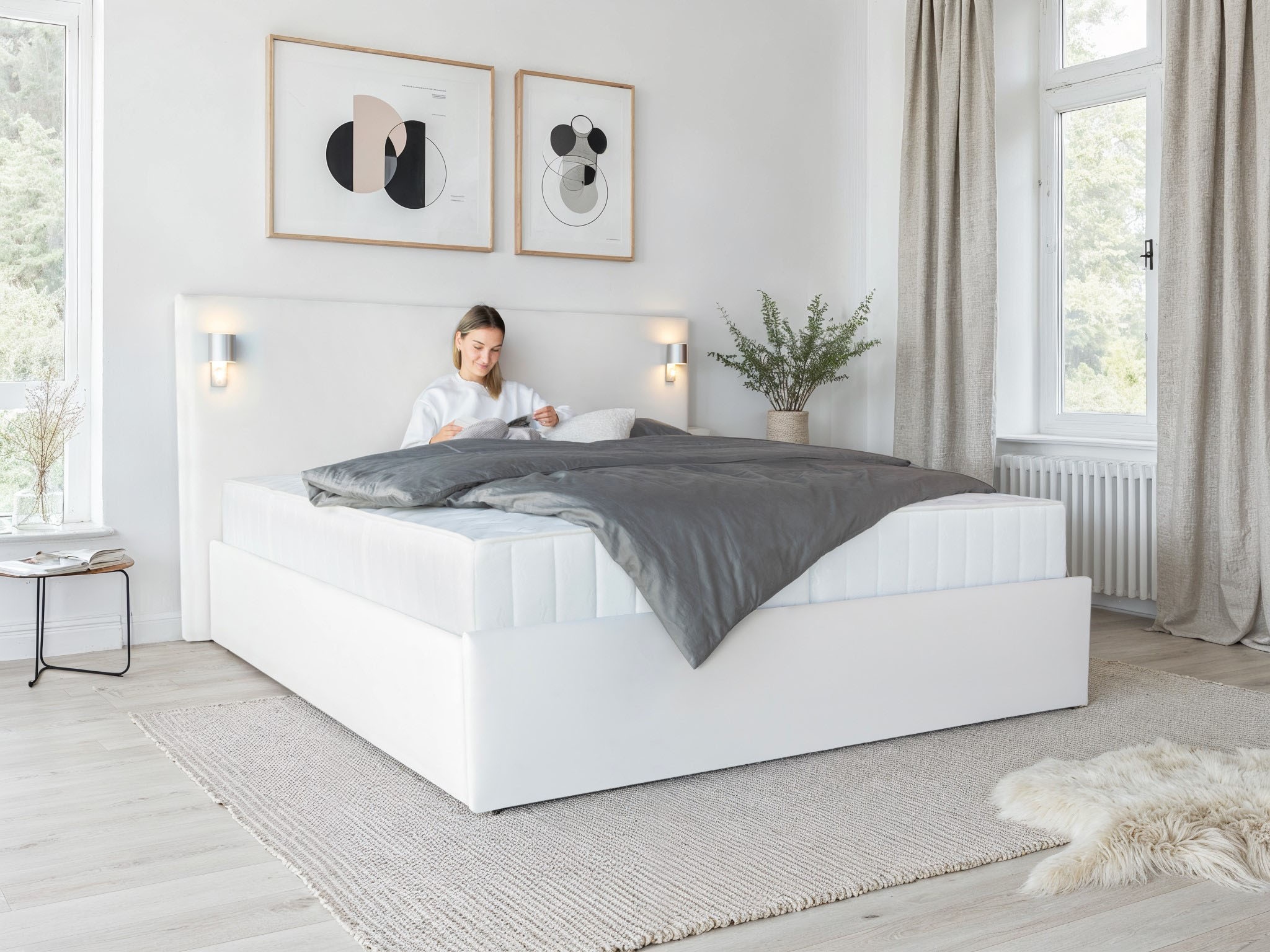 COLLECTION AB Polsterbett "Alcudia inkl. LED-Leuchten, erhältlich in der Br günstig online kaufen