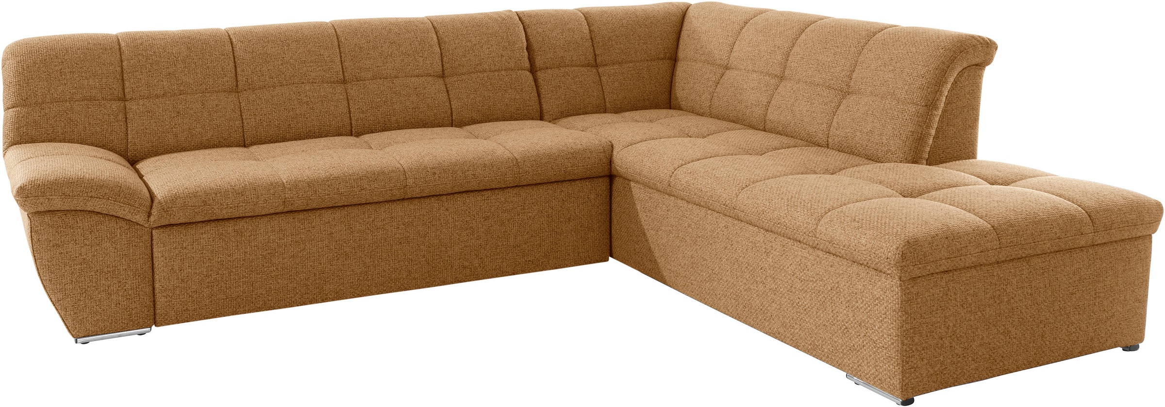 DOMO collection Ecksofa »Lagoa L-Form«, wahlweise mit Bettfunktion, frei im Raum stellbar, große Farbvielfalt