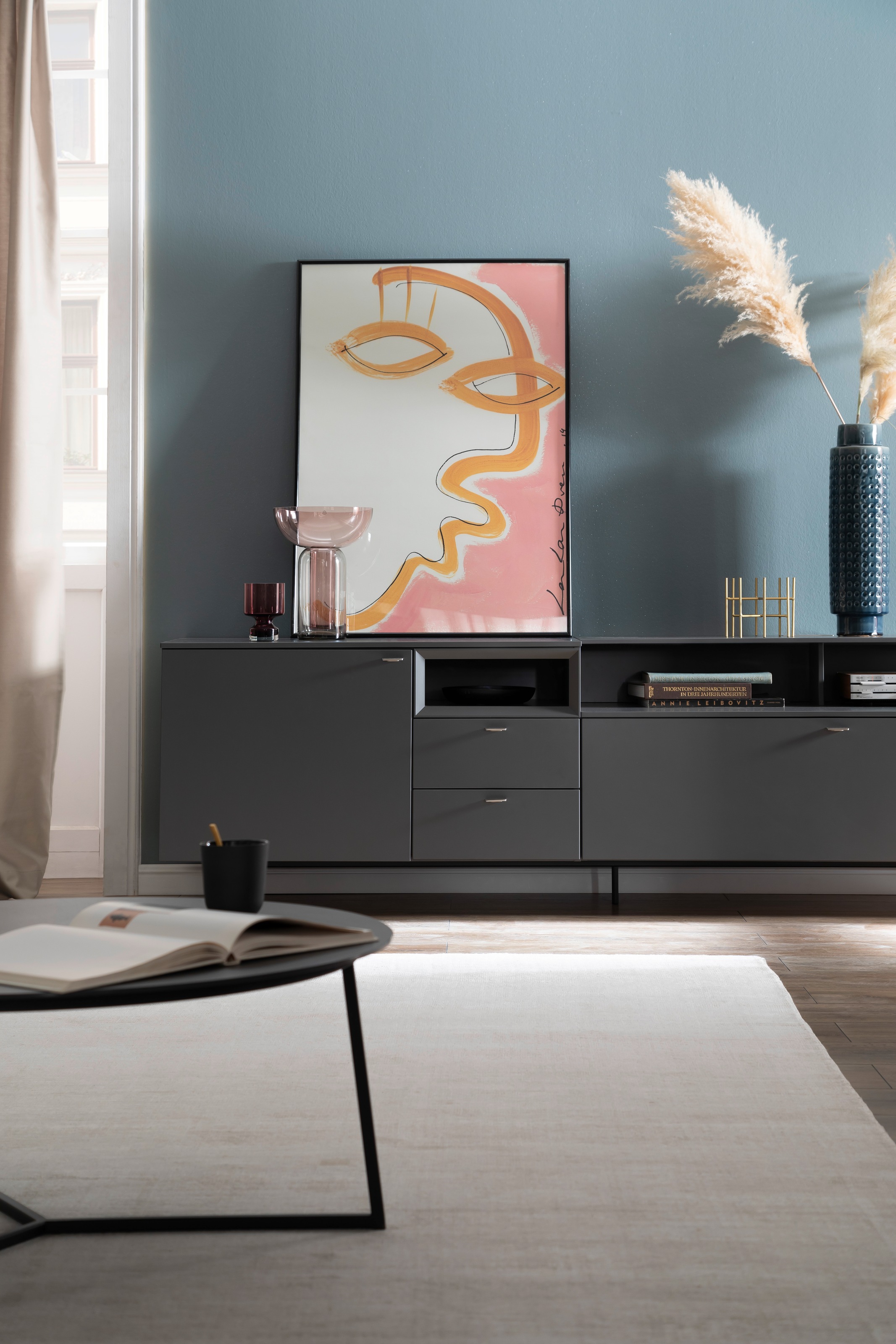 SCHÖNER WOHNEN-Kollektion Teppich »Alessa« rechteckig 5 mm Höhe Viskose, Wohnzimmer